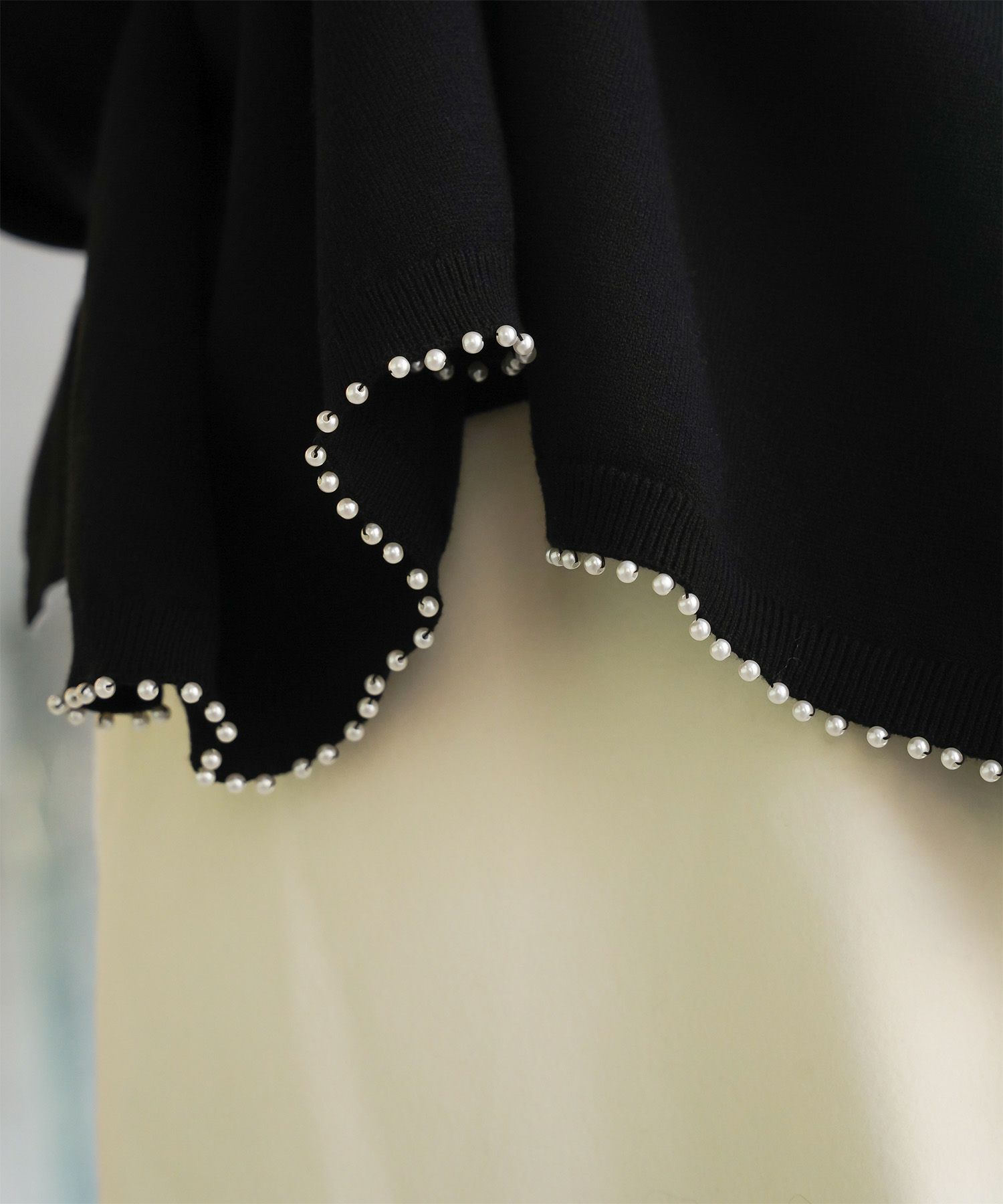 ストール付きニットプルオーバー 2点セット レディース アンゴラタッチ 秋 冬 アイボリー ピンク サックス ブラック M