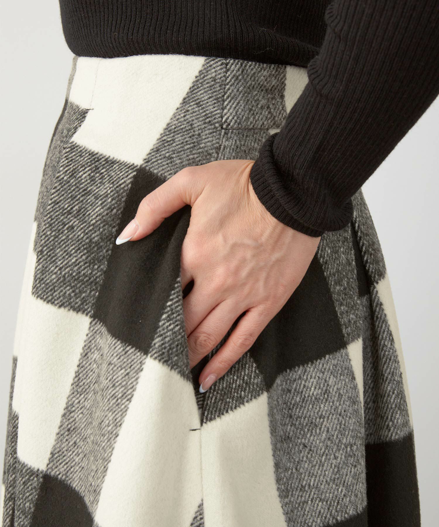 レディース 大人可愛い 上品 きれいめ 体型カバー オフィス 大人カジュアル フェミニン 柄 秋冬 ジョイントスペース