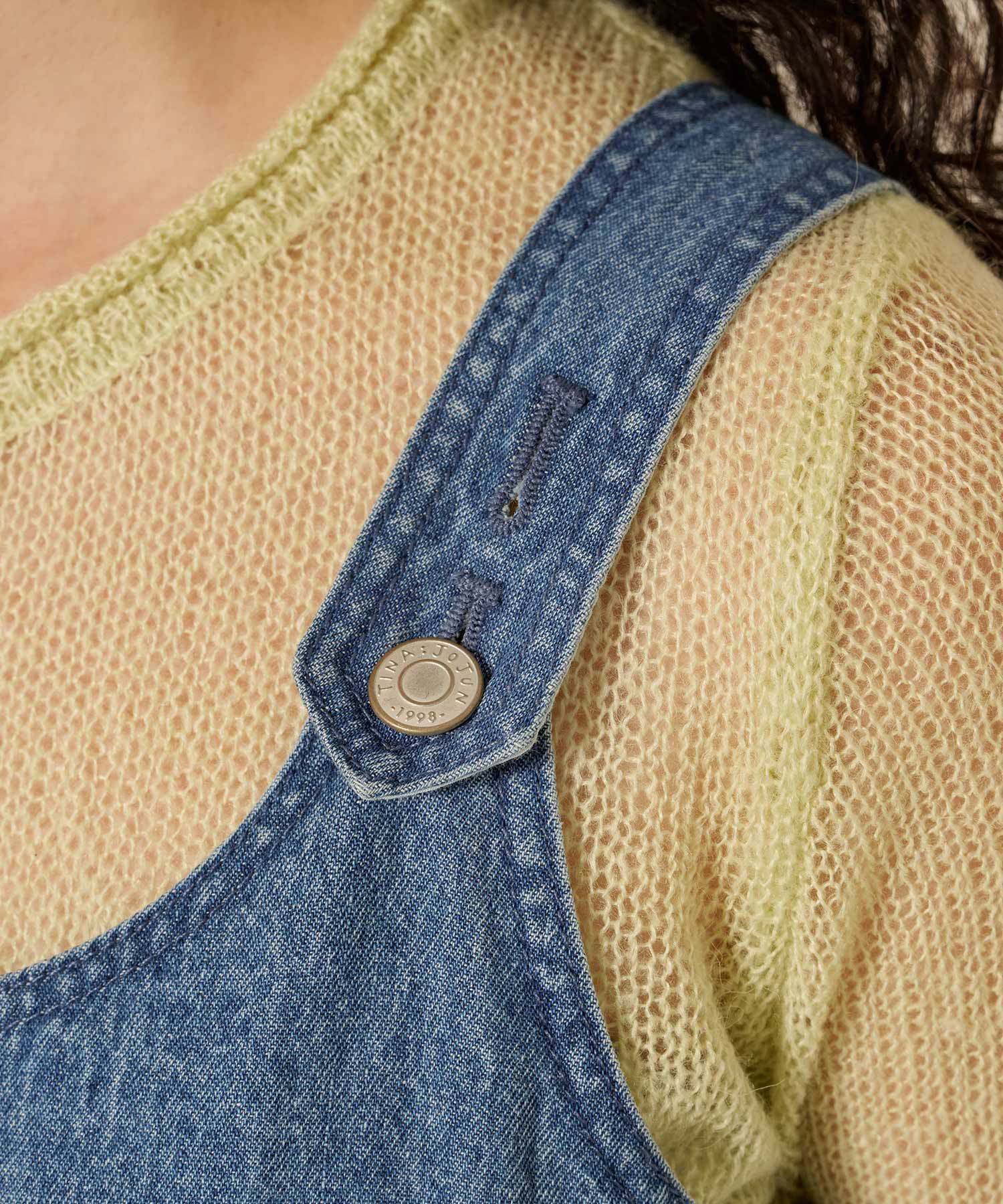 2026ss PRE-ORDER]POINT5％！デニム プリーツ ジャンスカ TINA：JOJUN