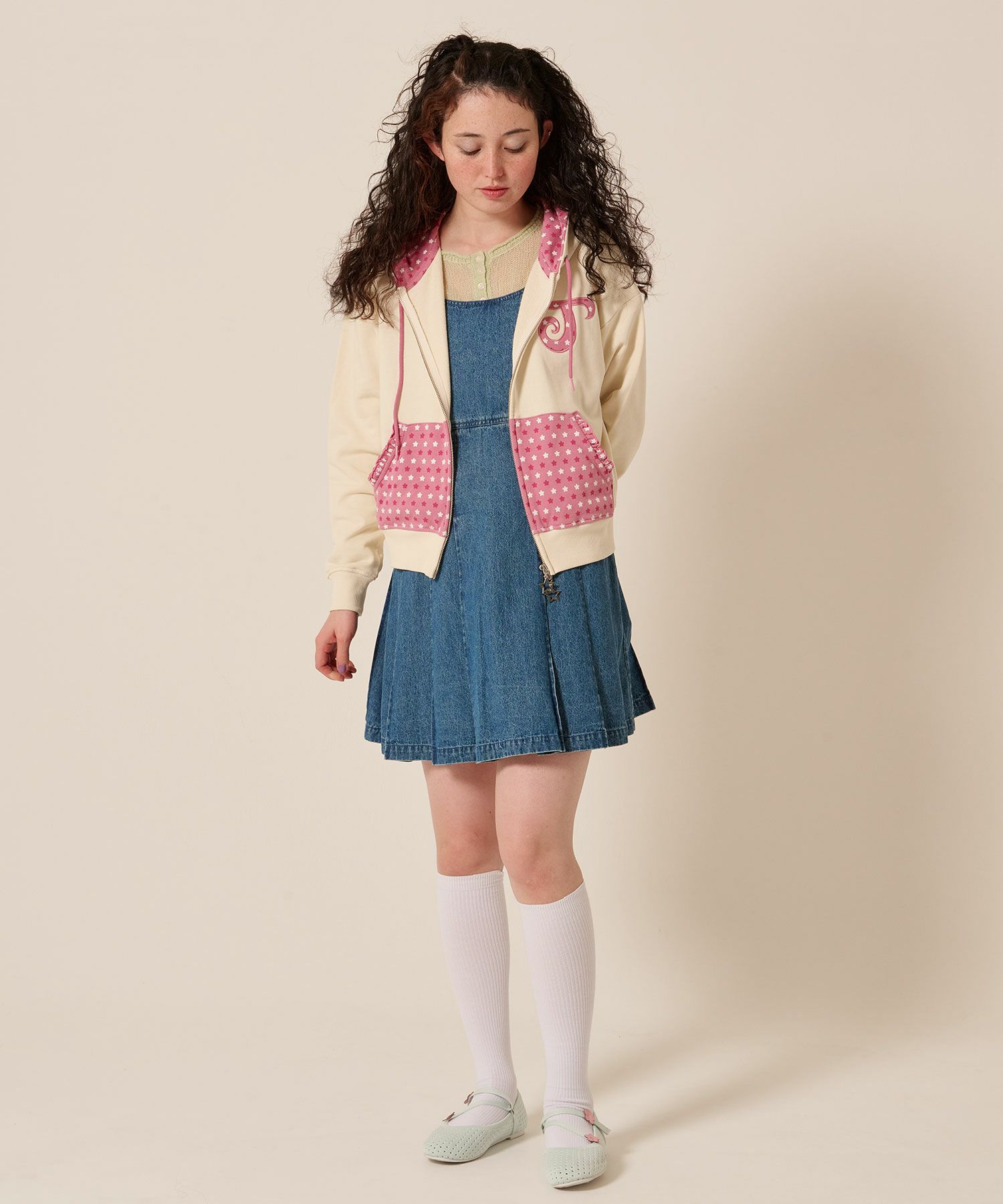 ダブルジップ/スター/パーカー