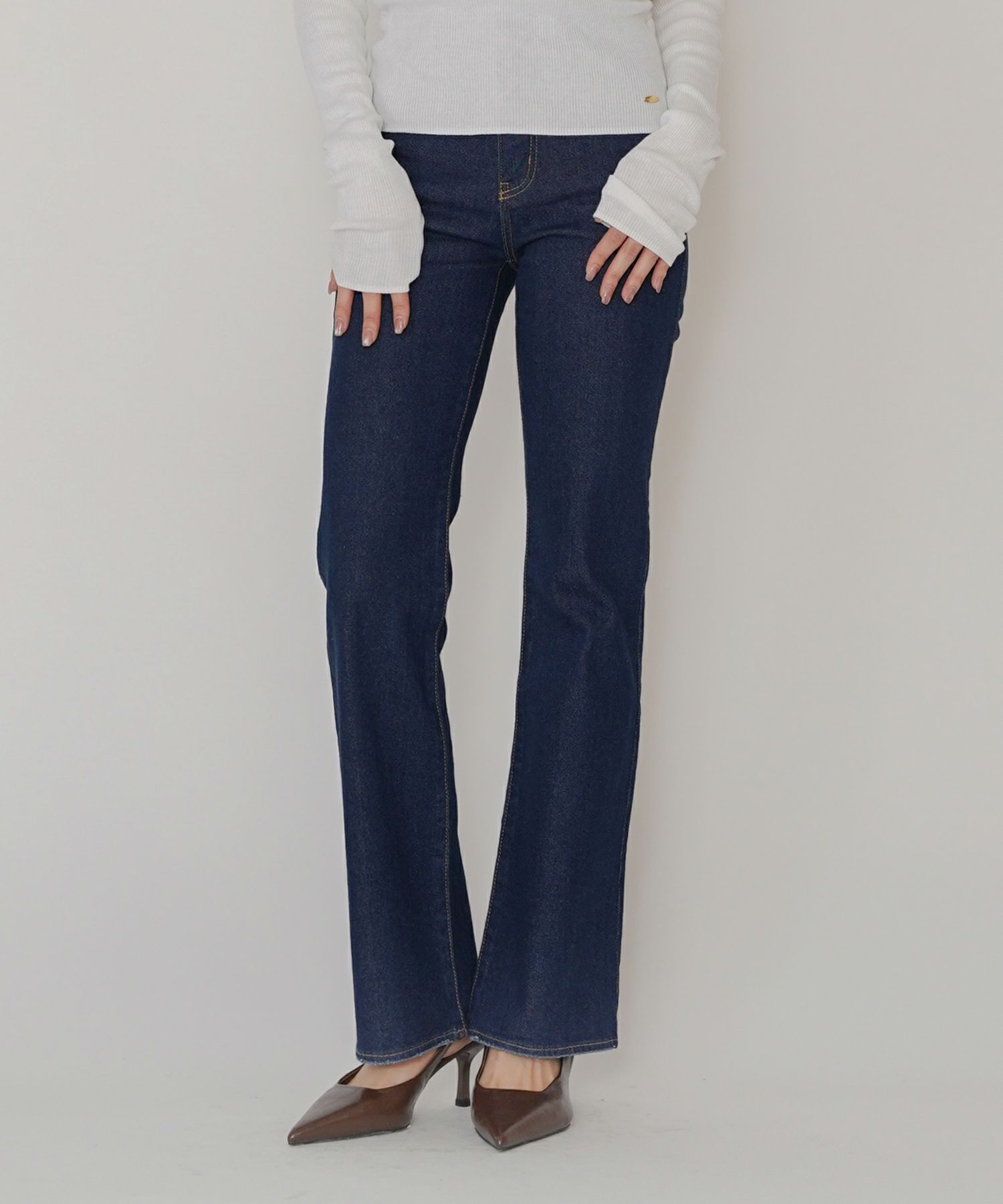 スリム フレア デニム KINO THE KEI