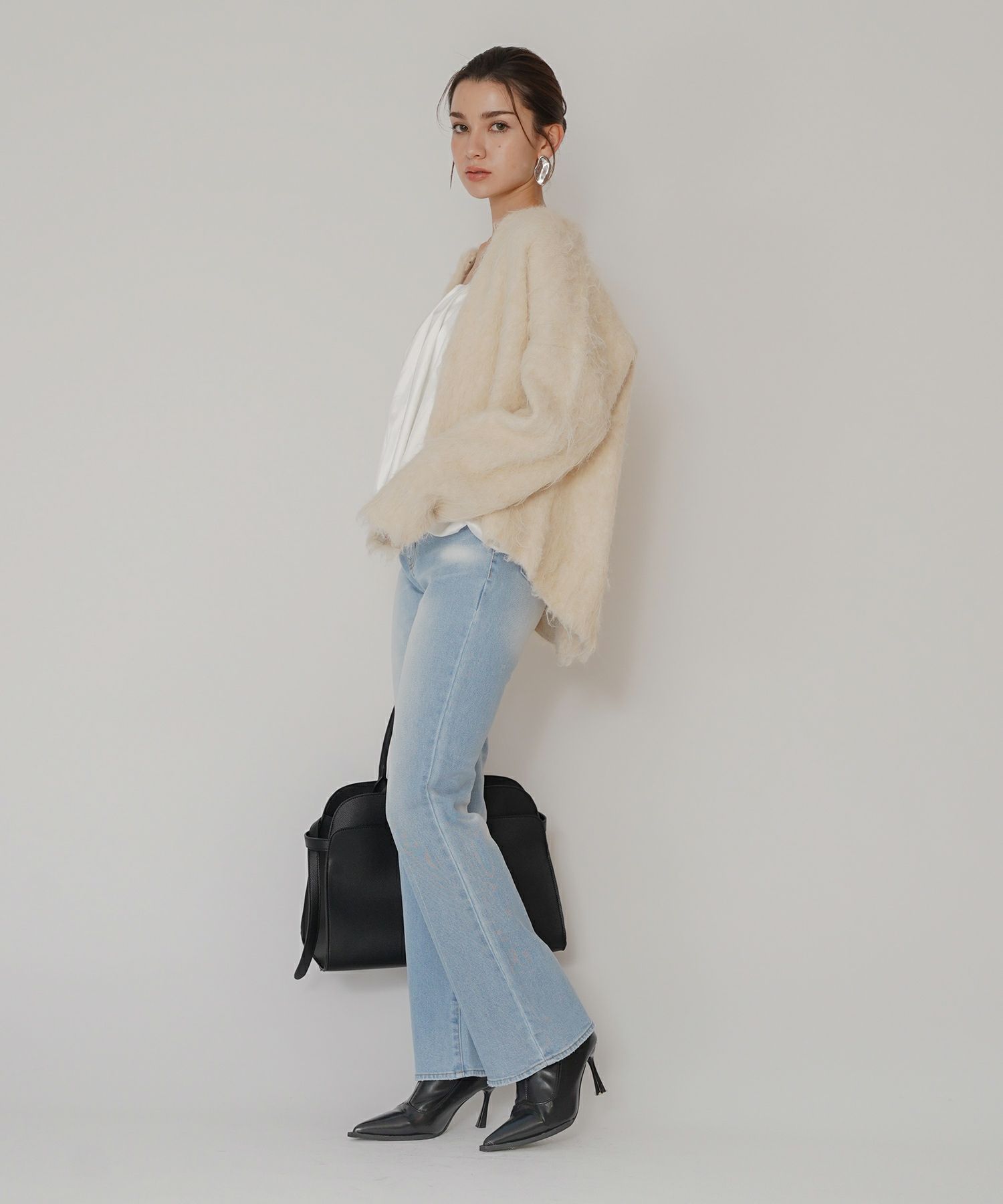 スリム フレア デニム KINO THE KEI