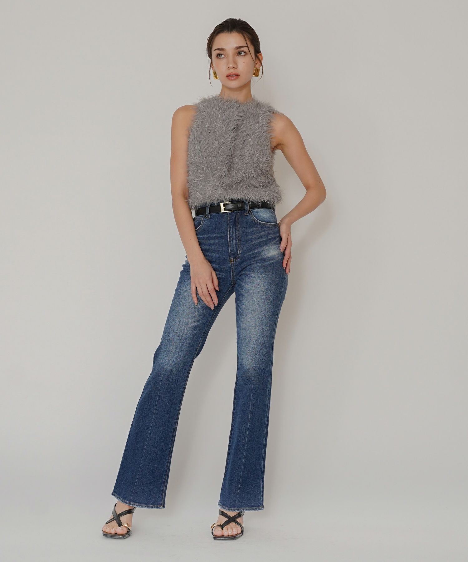 スリム フレア デニム KINO THE KEI