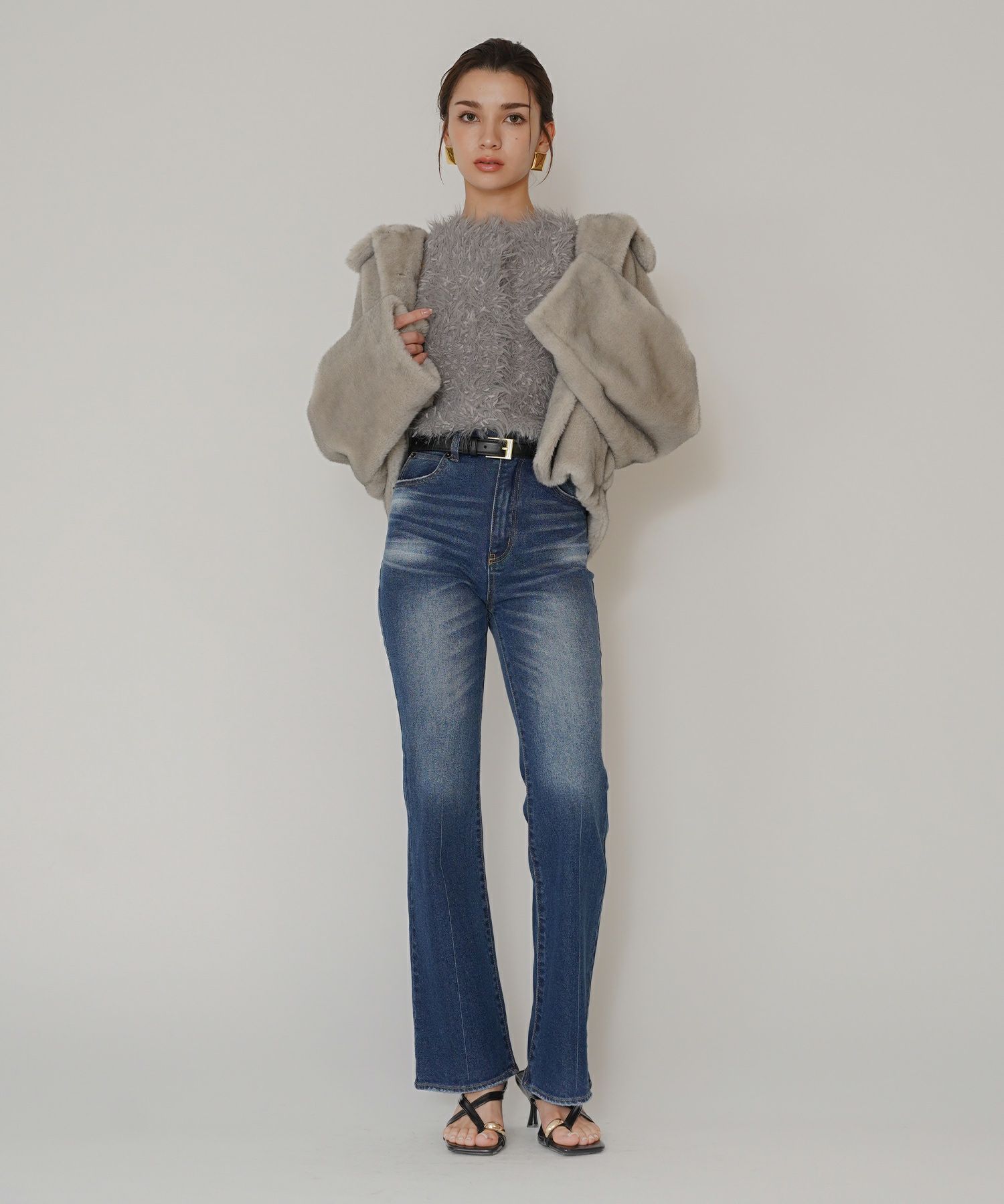 スリム フレア デニム KINO THE KEI