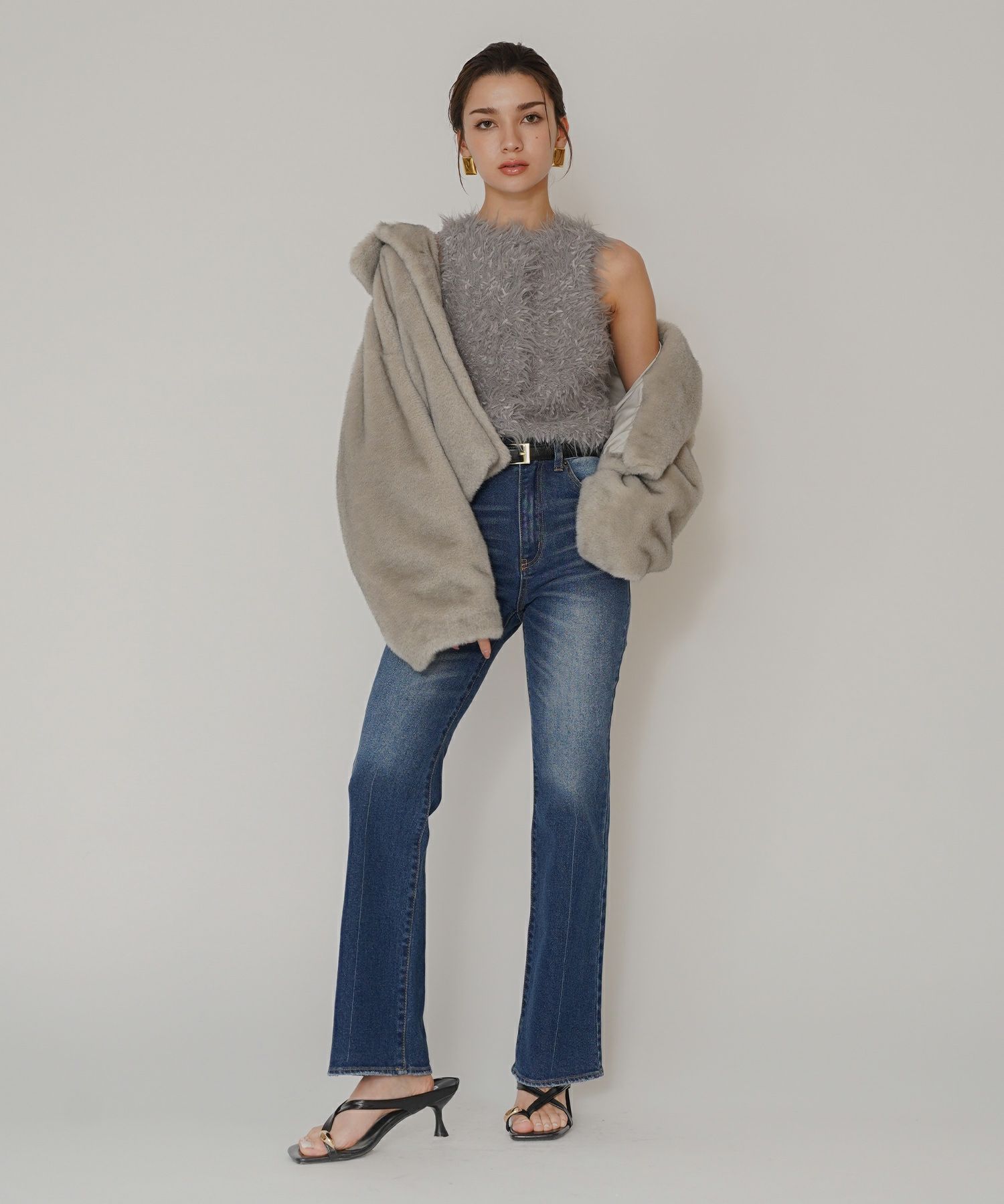 スリム フレア デニム KINO THE KEI