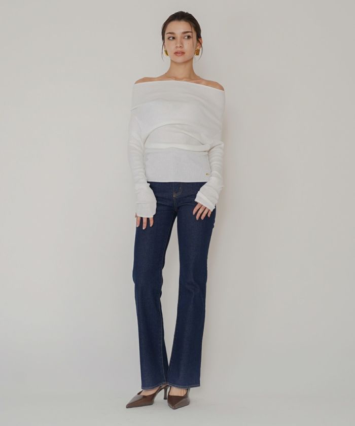 スリム フレア デニム KINO THE KEI