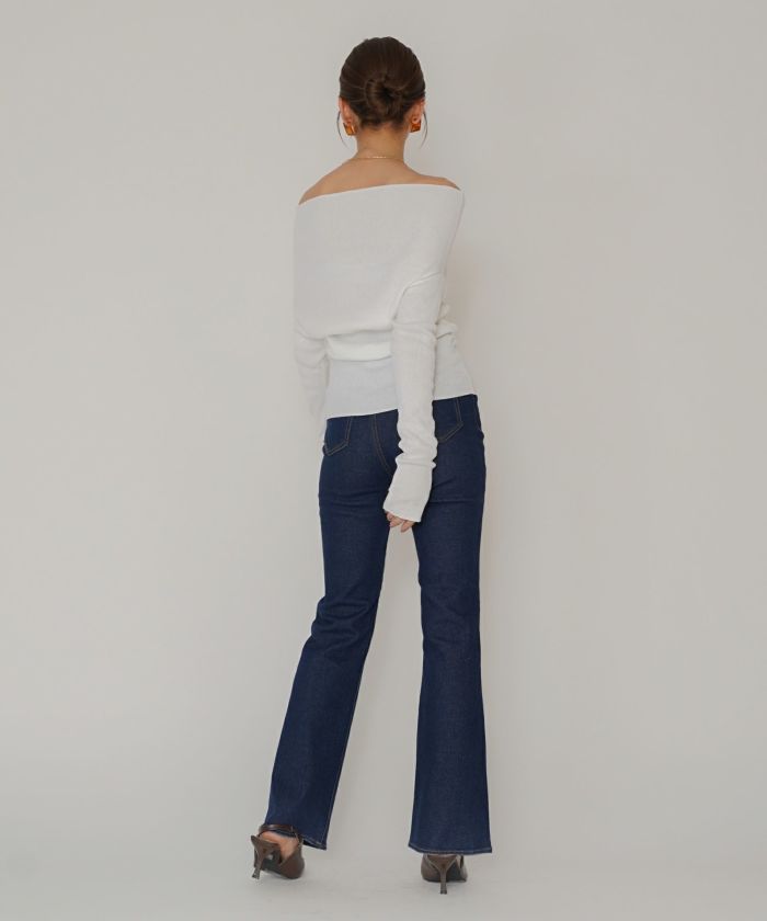 スリム フレア デニム KINO THE KEI