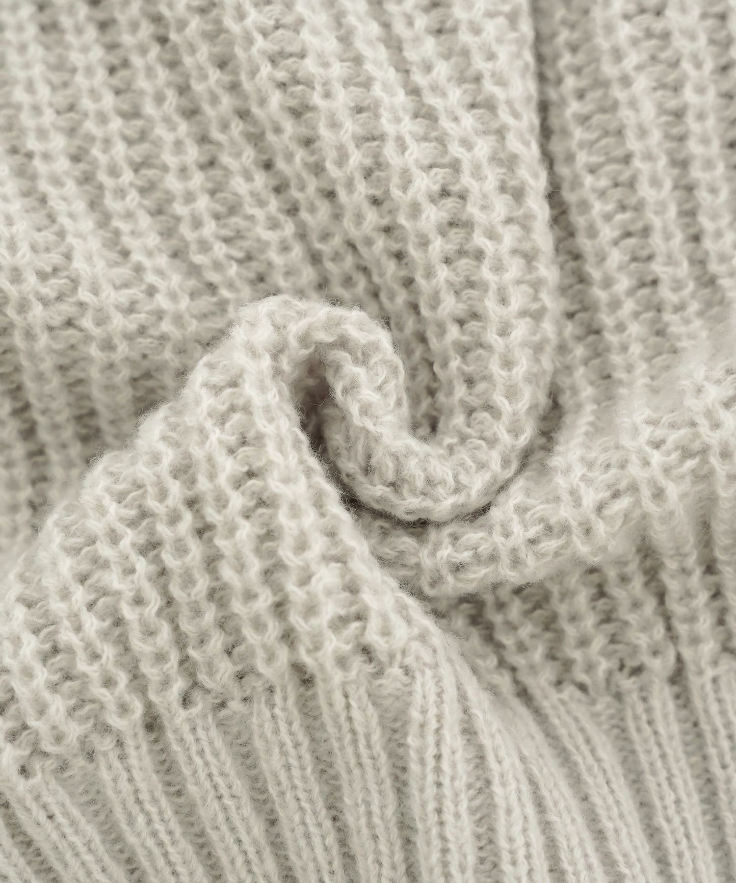 トップス ニット 長袖 ローゲージ ざっくり 編み 畔編み ミント ピンクベージュ アイボリー チャコール 秋 冬 リボン ベロア オシャレ 上品 カワイイ エレガント ジョイントスペース