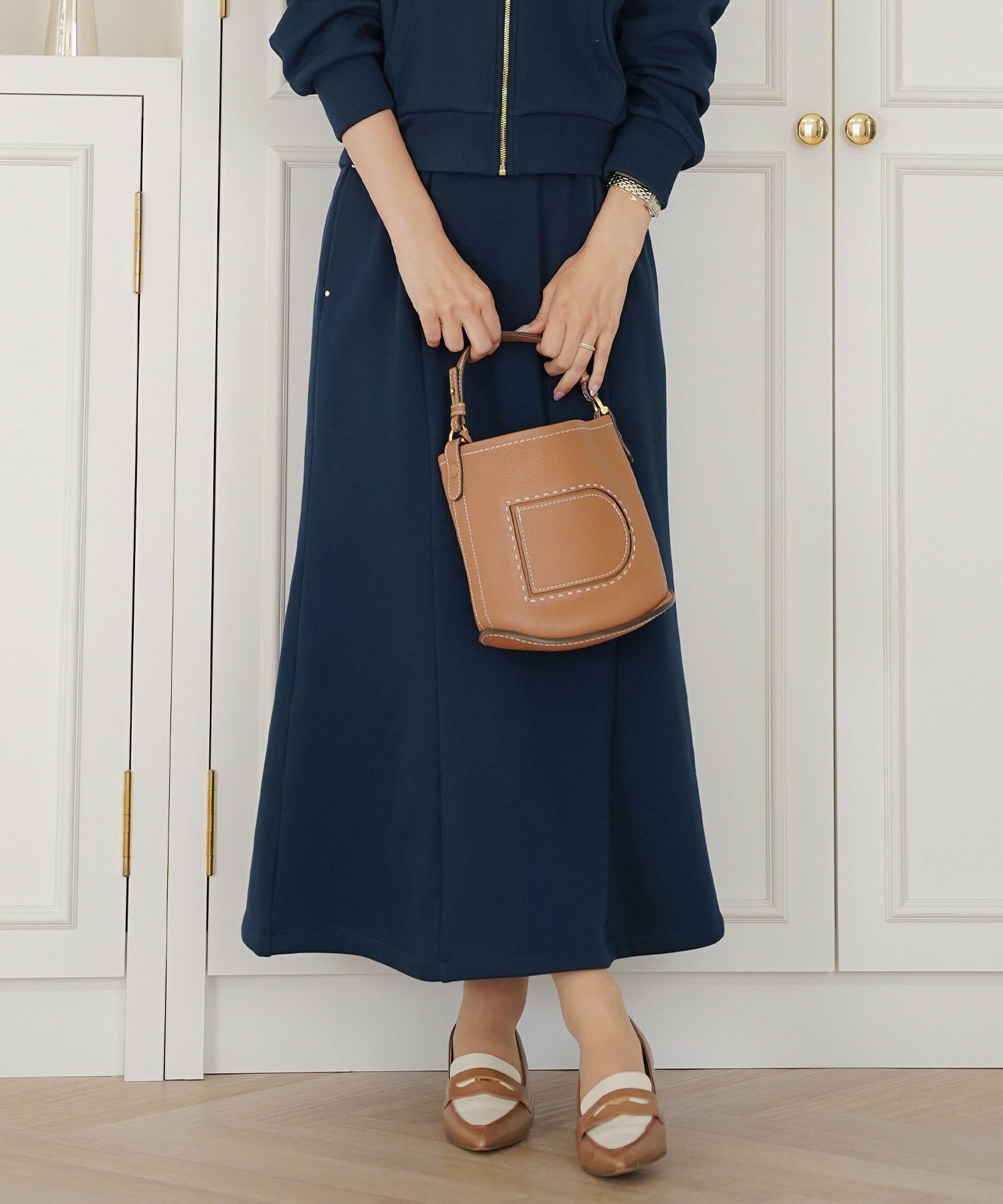 ボトムス セミフレア マーメイドスカート カットソー 裏起毛 スカート ワンマイル カワイイ 上品 エレガント カジュアル リブ ピンク サックス ネイビー 秋 冬