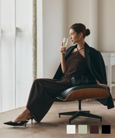 アソート ツイード マーメイド ロングワンピース lieulien×manami