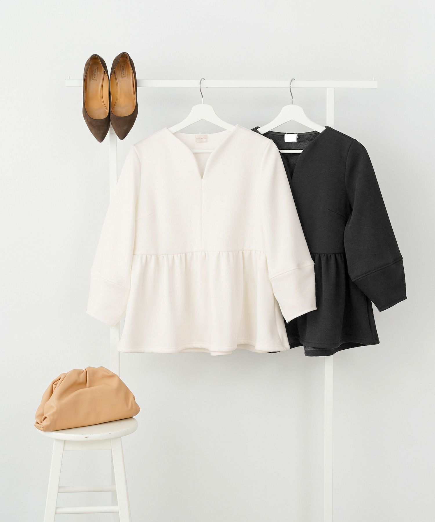 洗濯可 マシンウォッシャブル 大人可愛い 上品 きれいめ 体型カバー オフィス 大人カジュアル フェミニン ジョイントスペース