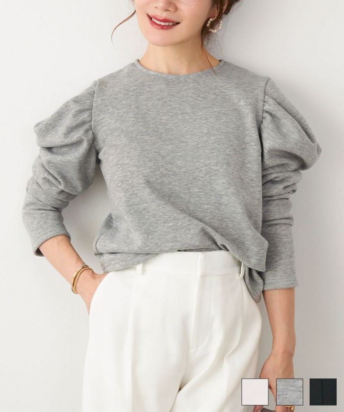 裏起毛 パワーショルダー カットソー Liala×PG 全3色｜lpg541-2214【1】