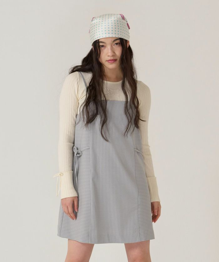 刺繍入り/リブ/ニット/リボン