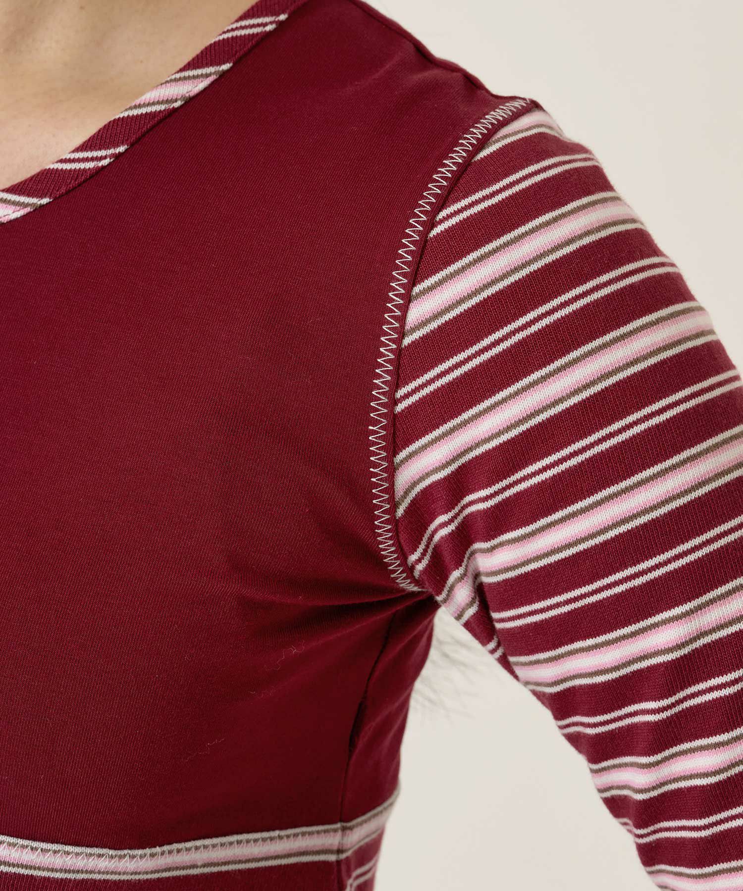 ボーダー/カットソー/ロンT/ヘンリー