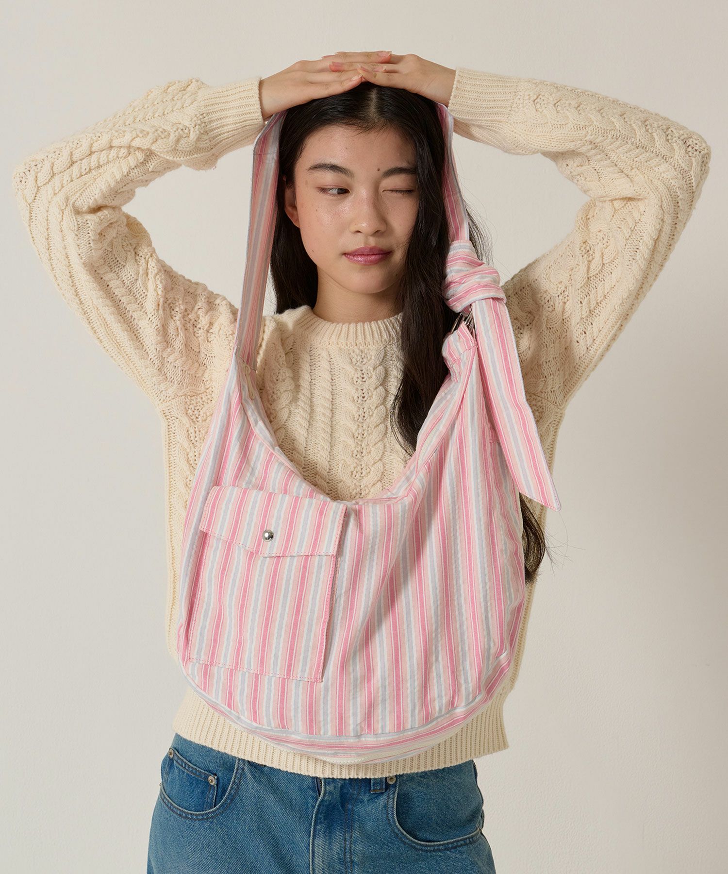 ショルダー/バッグ/ストライプ