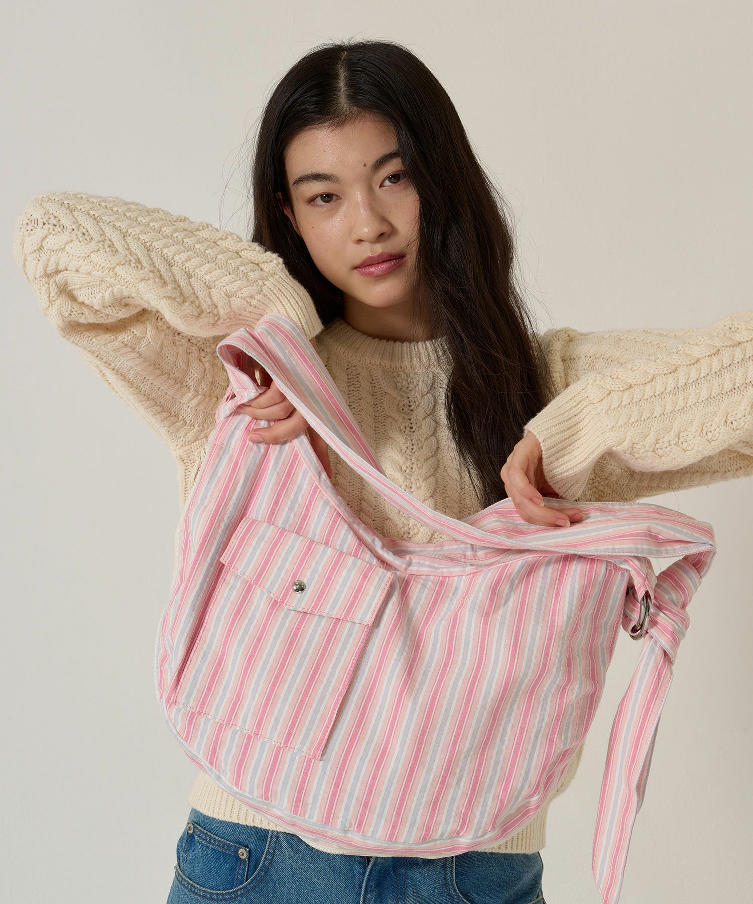 ショルダー/バッグ/ストライプ