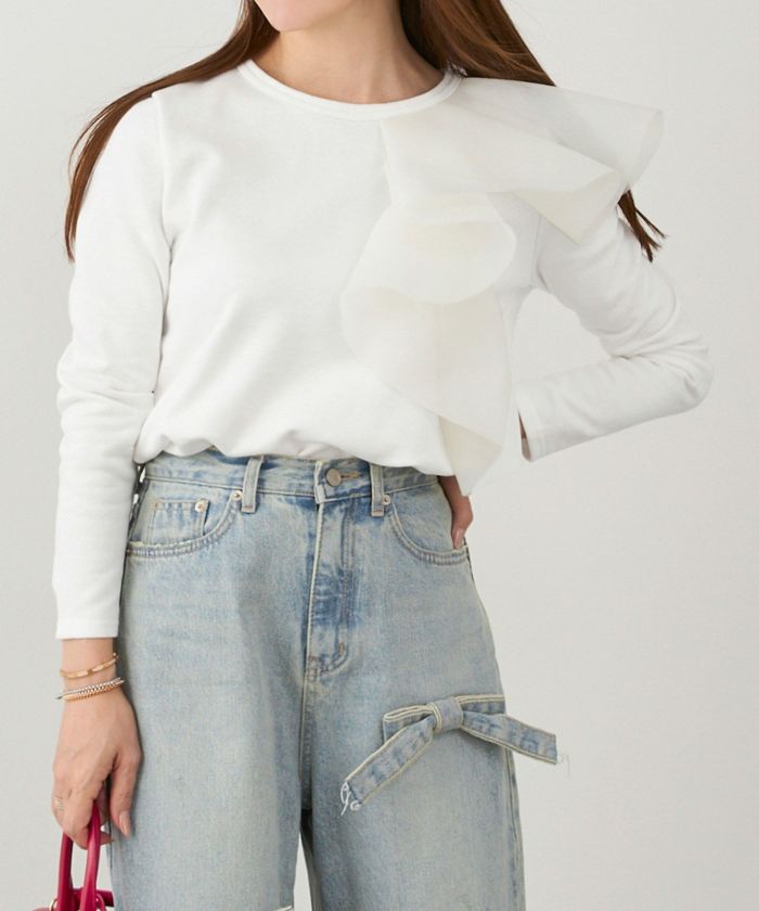 手洗い可 日本製 大人可愛い 上品 きれいめ オフィス 大人カジュアル フェミニン ジョイントスペース