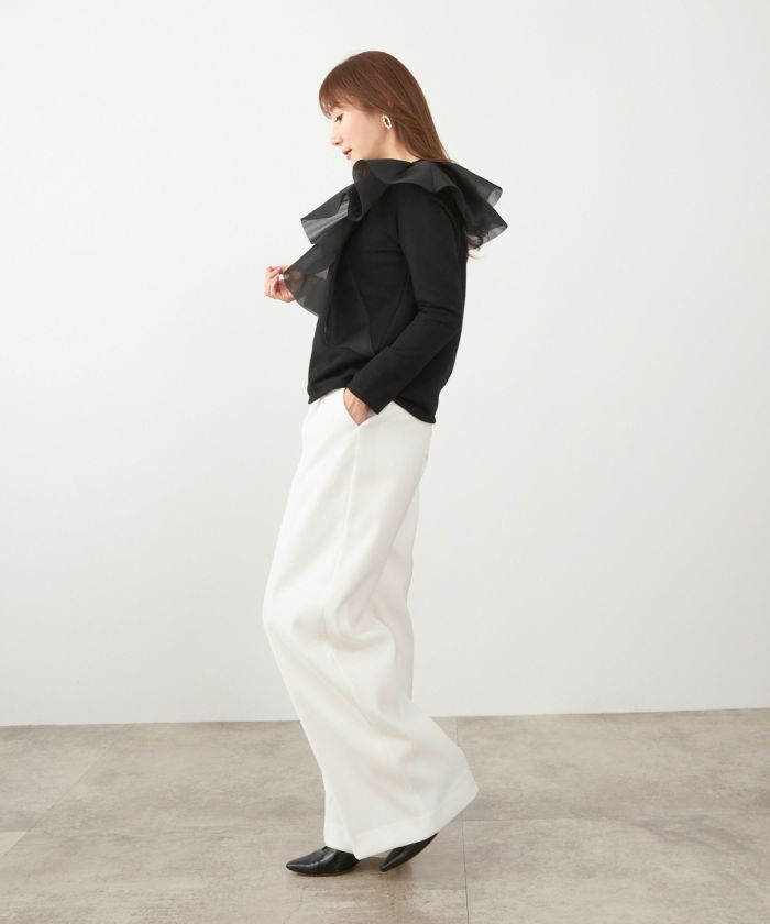 手洗い可 日本製 大人可愛い 上品 きれいめ オフィス 大人カジュアル フェミニン ジョイントスペース