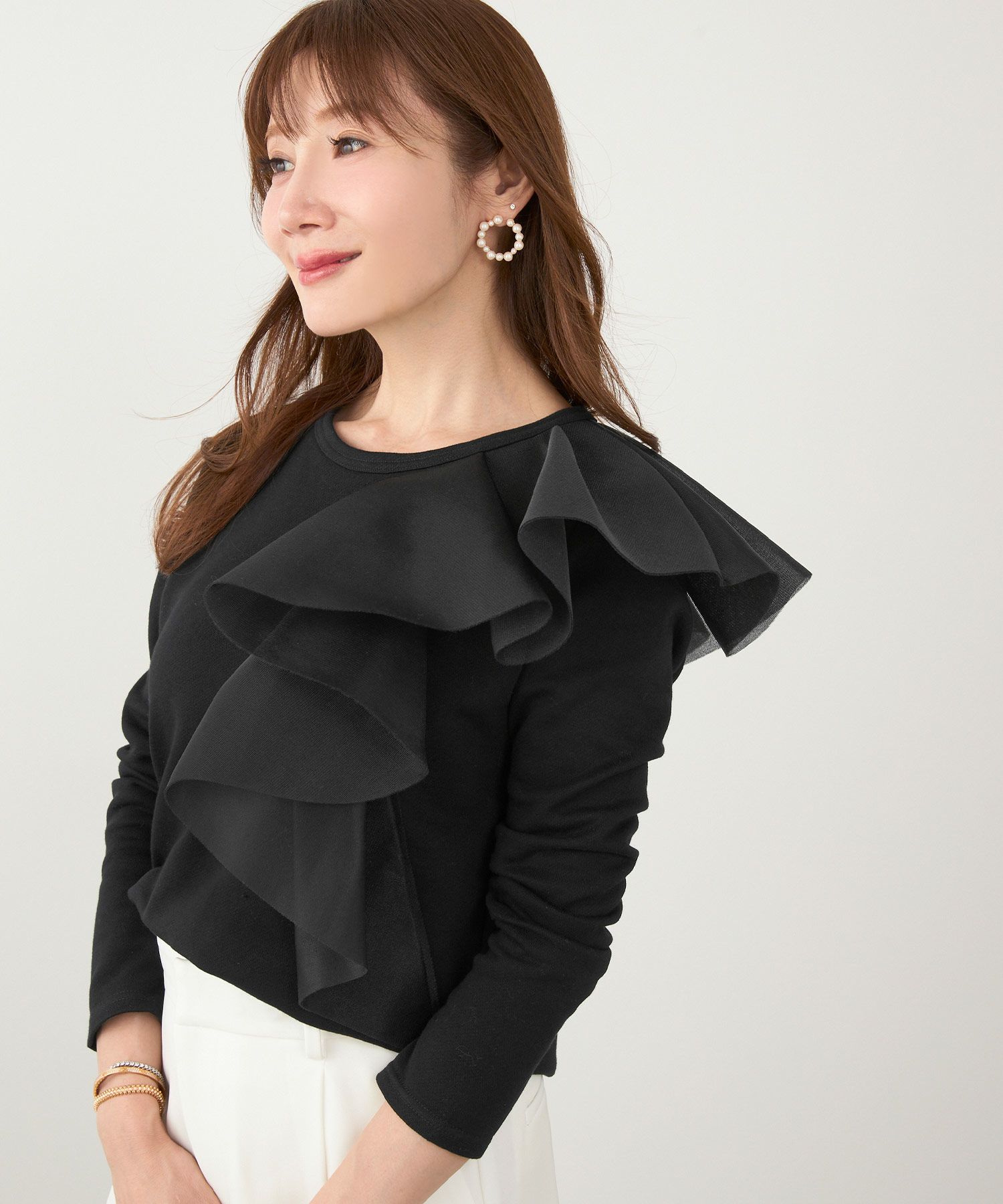 手洗い可 日本製 大人可愛い 上品 きれいめ オフィス 大人カジュアル フェミニン ジョイントスペース