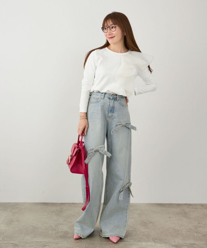 手洗い可 日本製 大人可愛い 上品 きれいめ オフィス 大人カジュアル フェミニン ジョイントスペース