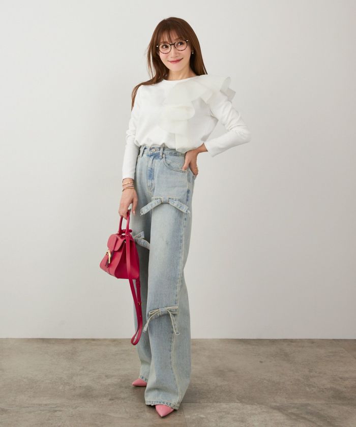 手洗い可 日本製 大人可愛い 上品 きれいめ オフィス 大人カジュアル フェミニン ジョイントスペース