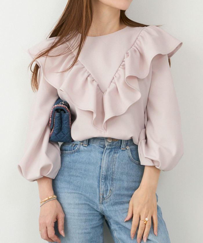 手洗い可 日本製 大人可愛い 上品 きれいめ オフィス 大人カジュアル フェミニン アンチピリング ジョイントスペース