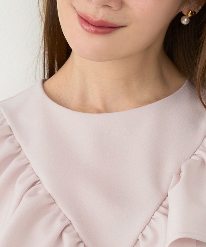 手洗い可 日本製 大人可愛い 上品 きれいめ オフィス 大人カジュアル フェミニン アンチピリング ジョイントスペース