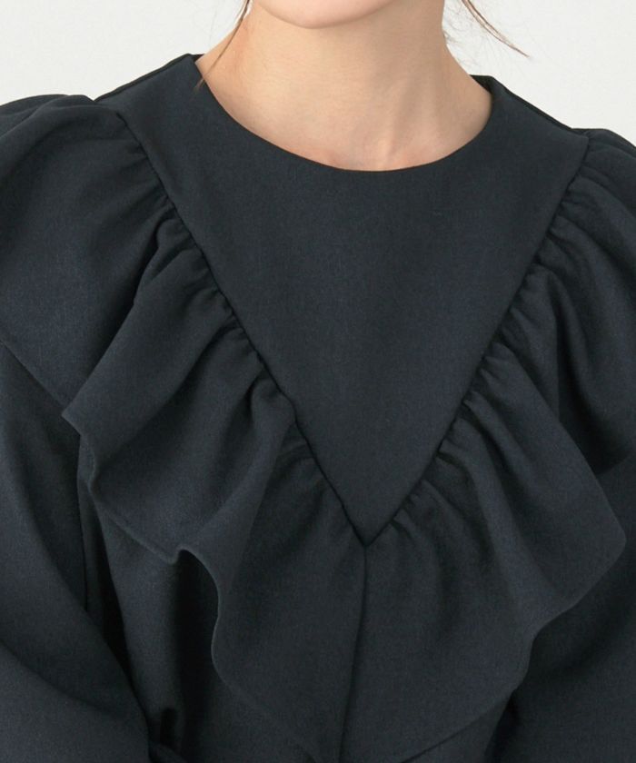 手洗い可 日本製 大人可愛い 上品 きれいめ オフィス 大人カジュアル フェミニン アンチピリング ジョイントスペース