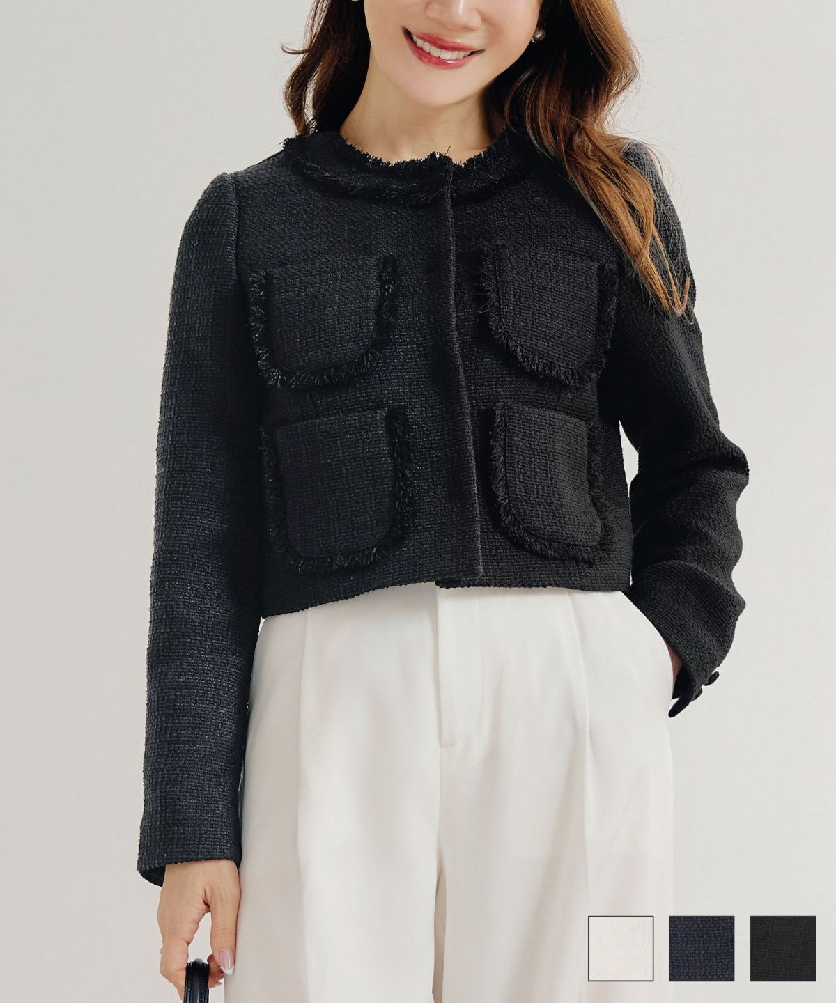 オケージョン フリンジ ジャケット Liala×PG