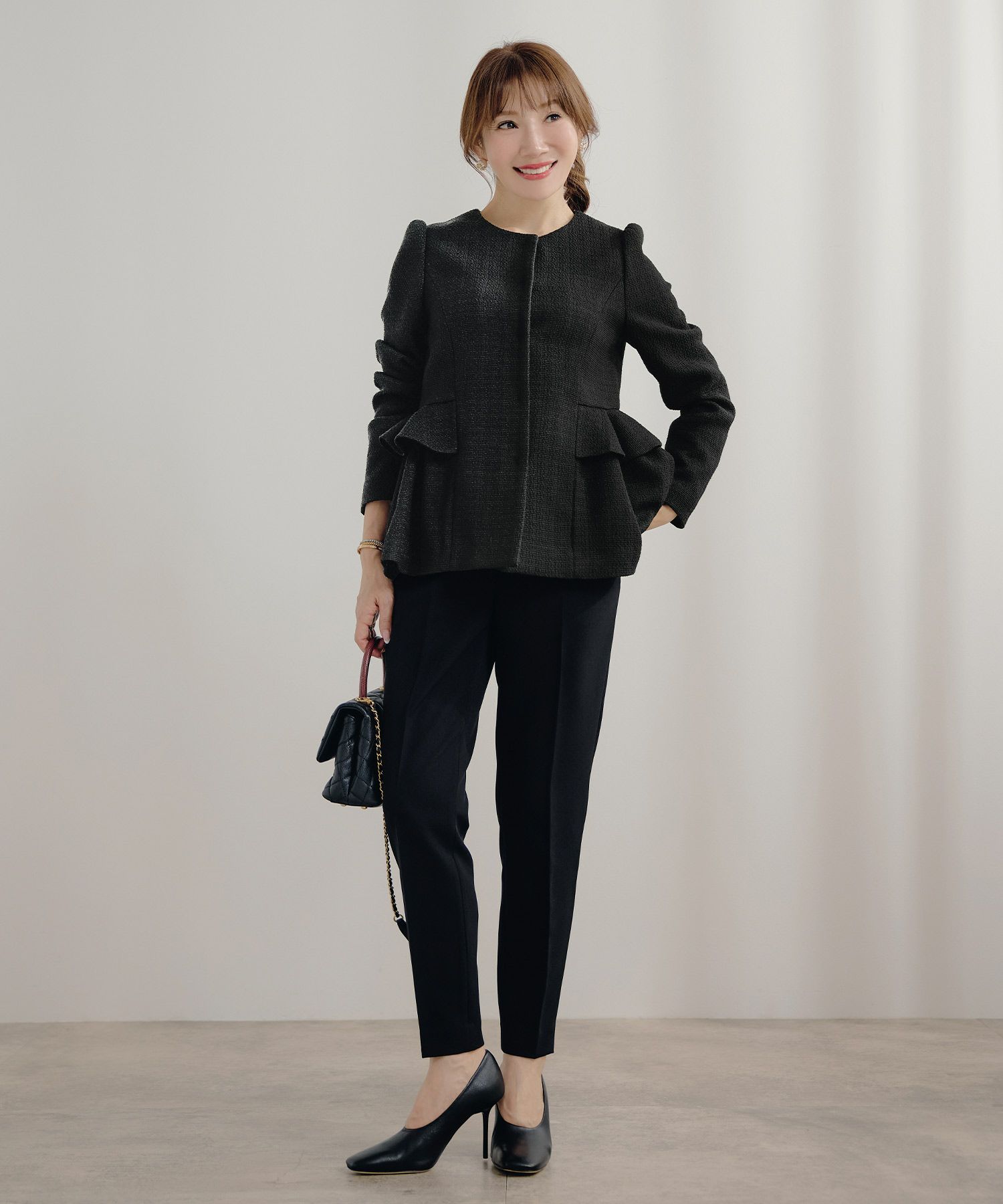 オケージョン 入卒園 上品 フォーマル セレモニー 大人可愛い 体型カバー S/M/L ジョイントスペース