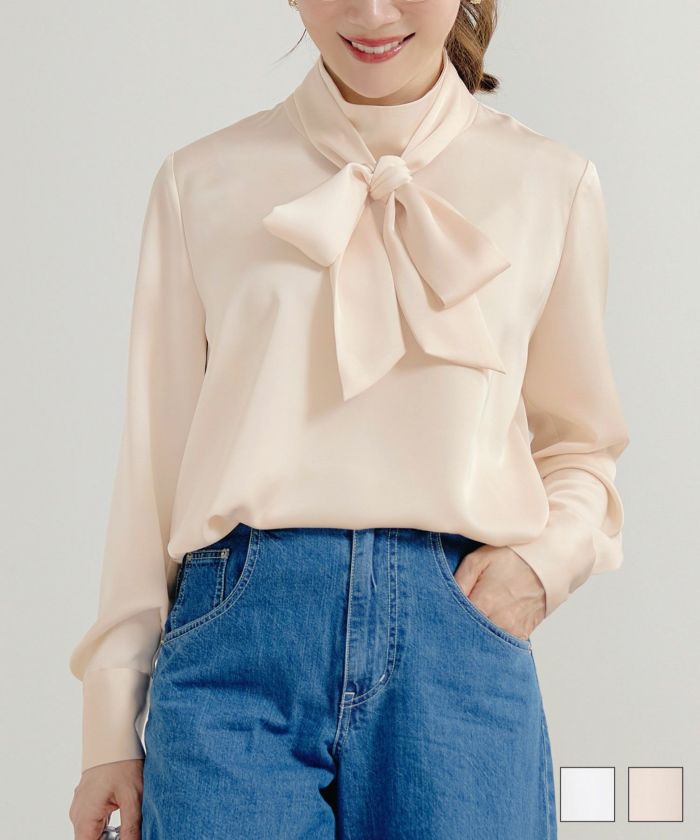 2点セット バイカラー Vネック カーディガン & 半袖 ニット