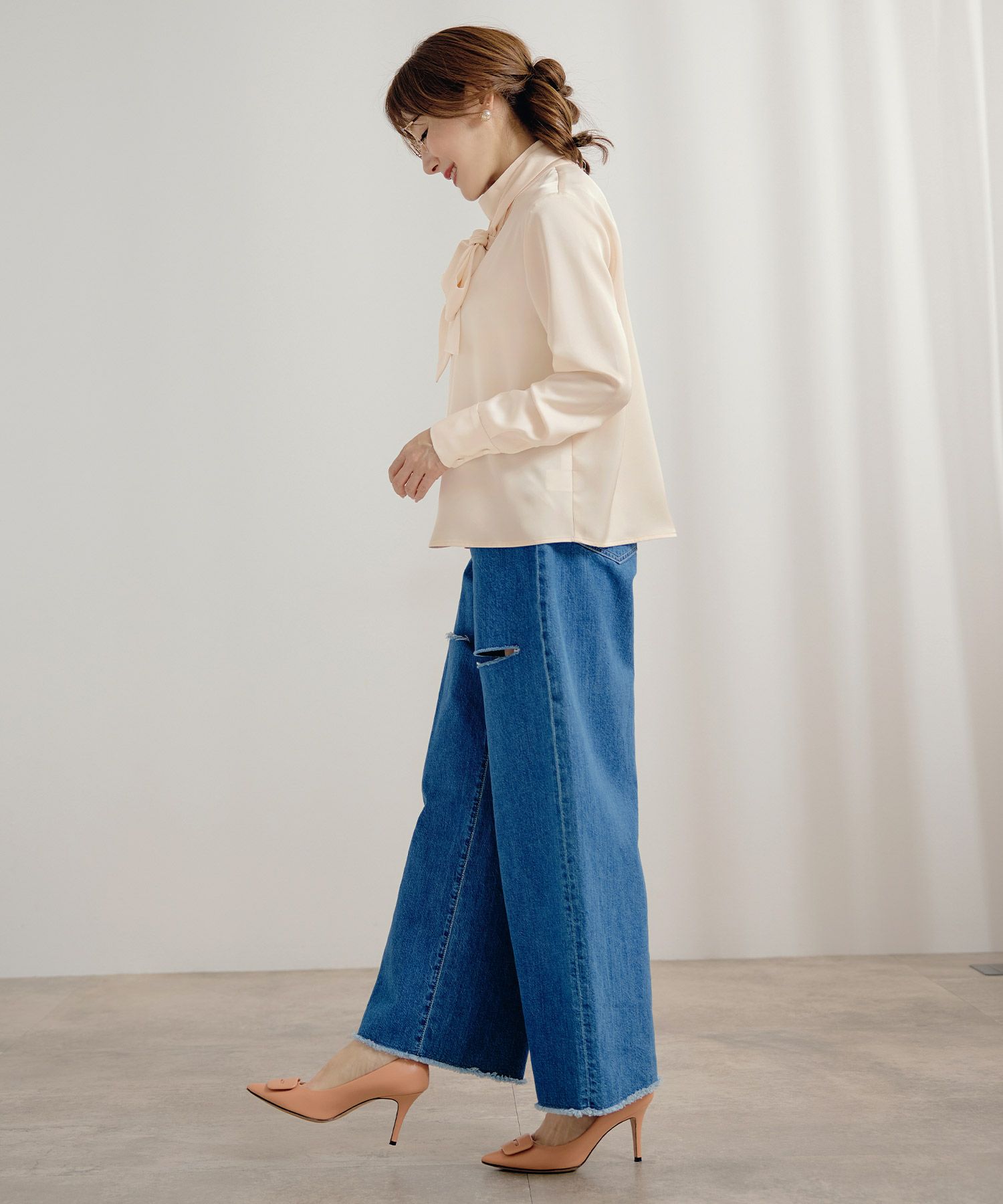 手洗い可 オケージョン 入卒園 上品 フォーマル セレモニー オフィス 大人可愛い S/M/L ジョイントスペース