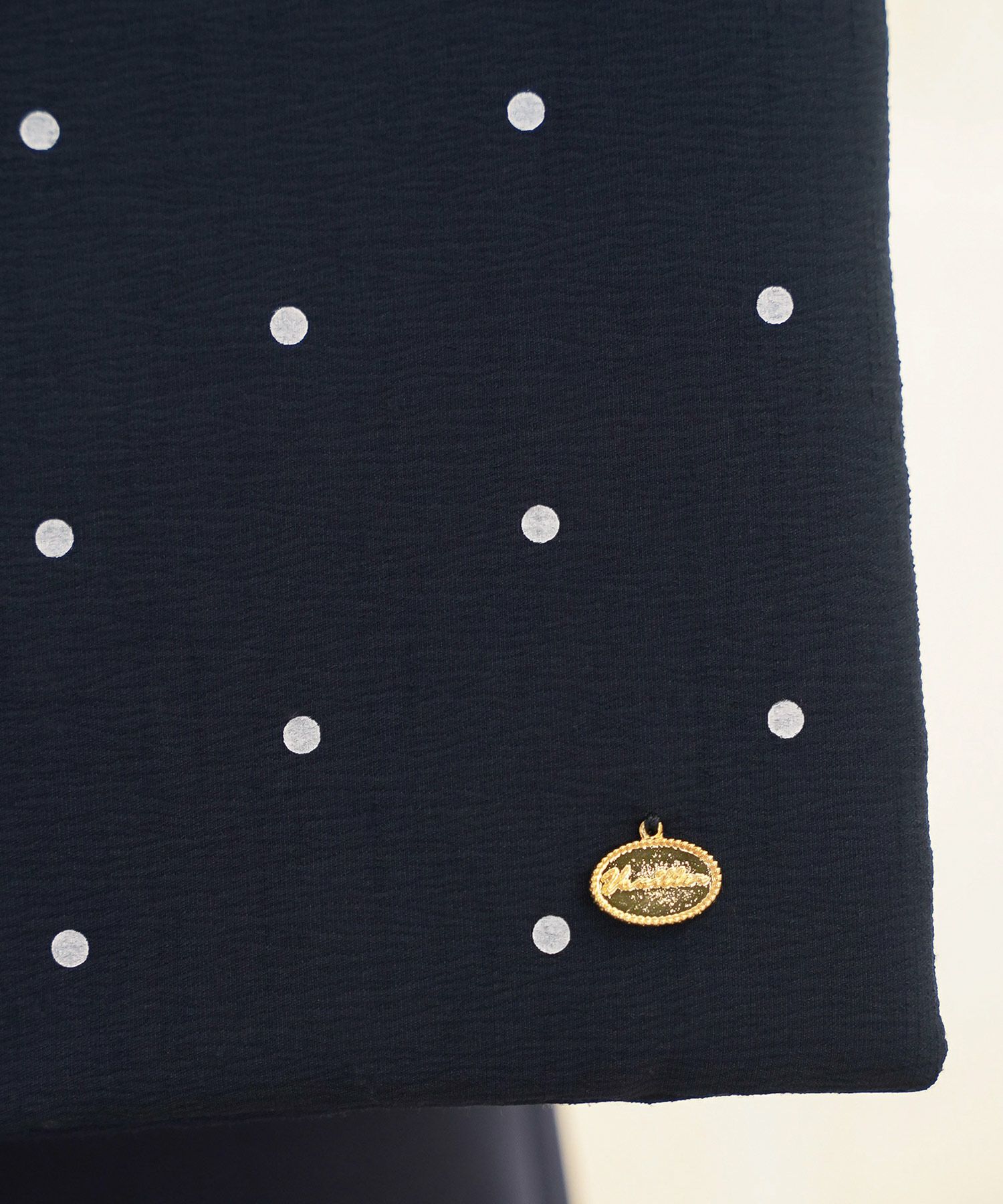 サブバッグ A4 ドット シンプル スカラップ オケージョン きれいめ スリッパ入れ 授業参観 入卒 ジョイントスペース