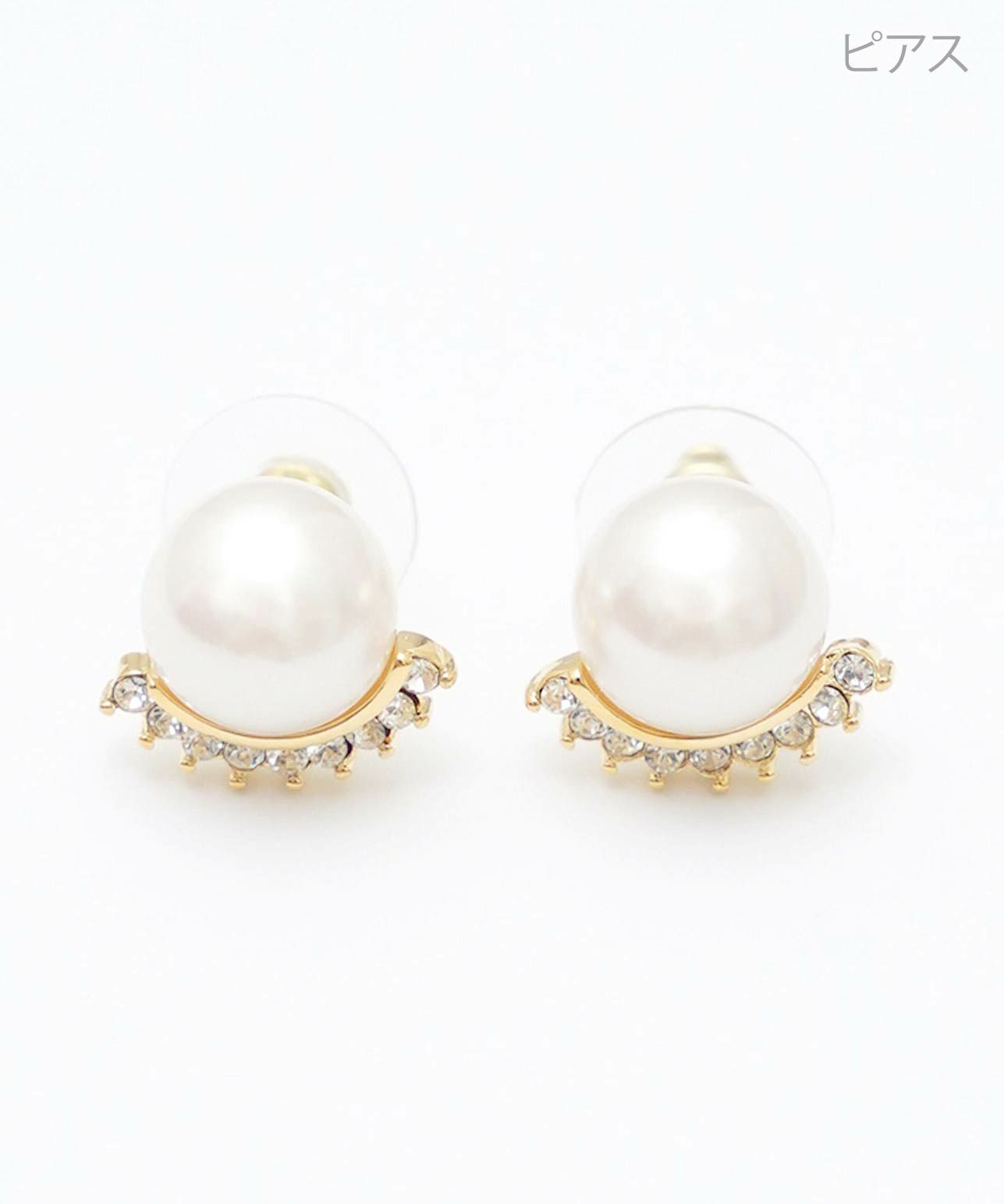 クラウン パール ピアス イヤリング Crown Pearl Pierce Earring