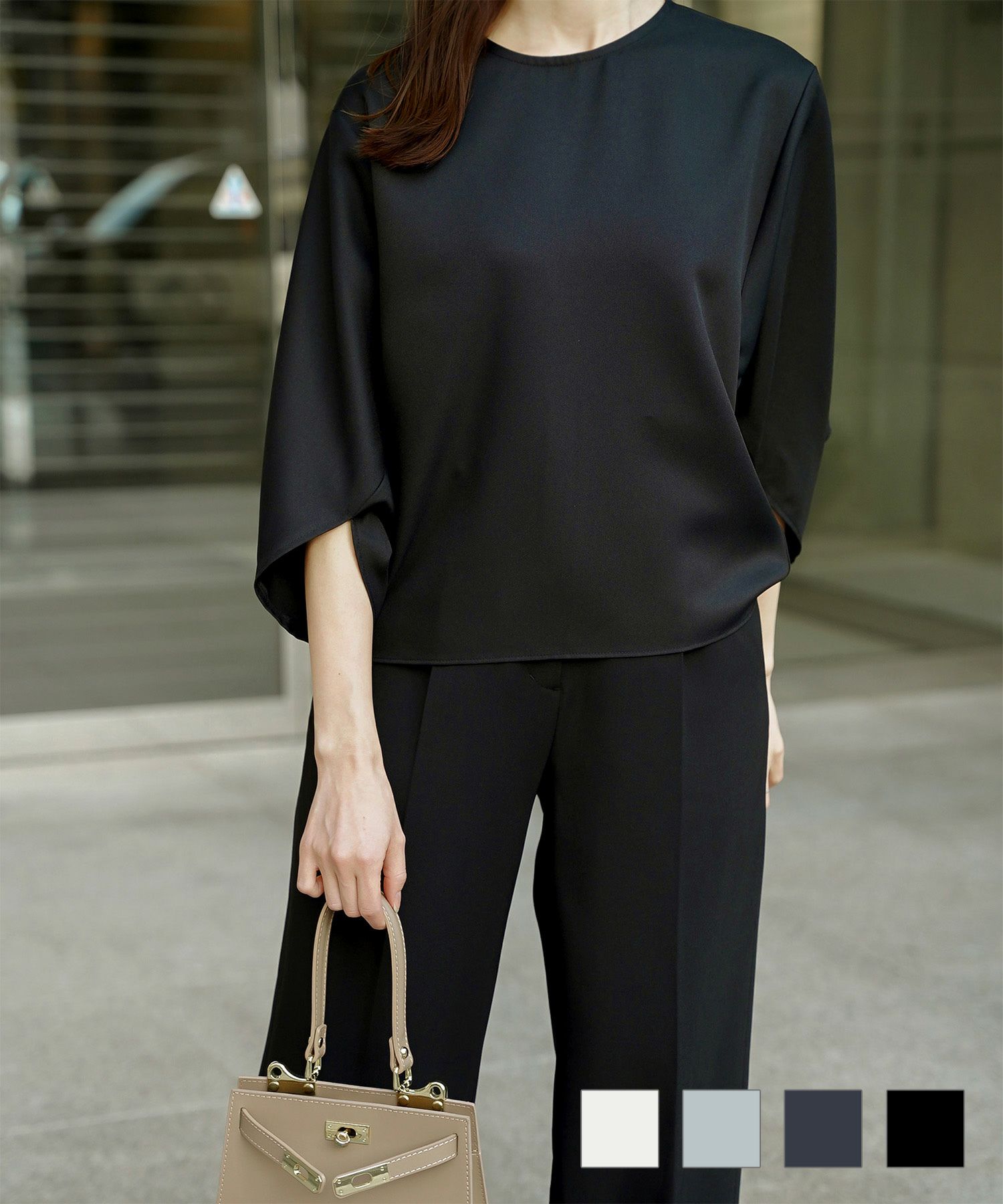 ミナペルホネン　kドルマンスリーブブラウス　36 ドルマンスリーブ ブラウス HUIT 全4色｜hit811-0337【1】 - ブラウス