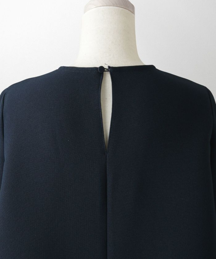 レースコンビ トップス トップス レディース ブラウス オフィス きれいめ かわいい 大人 ホワイト ネイビー ブラック M