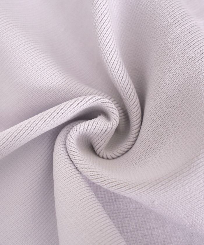 トップス ニット 伸縮 セットアップ 長袖 春 秋 冬 レース 襟 パール アイボリー ラベンダー ネイビー ブラック