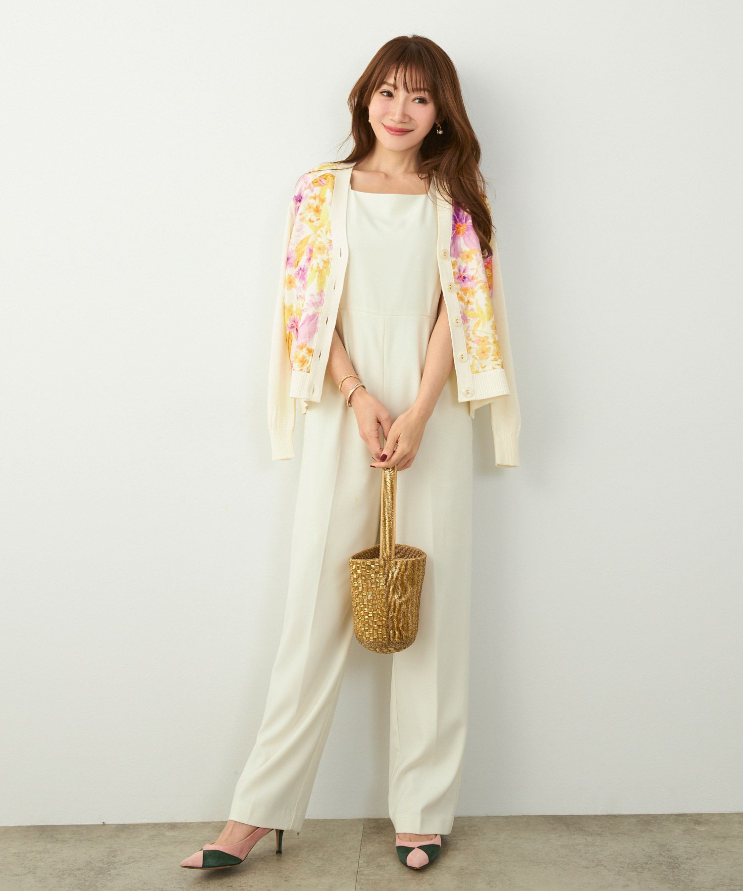 liala×pg カーディガンの通販 専用 liala pg プリント柄カーディガン