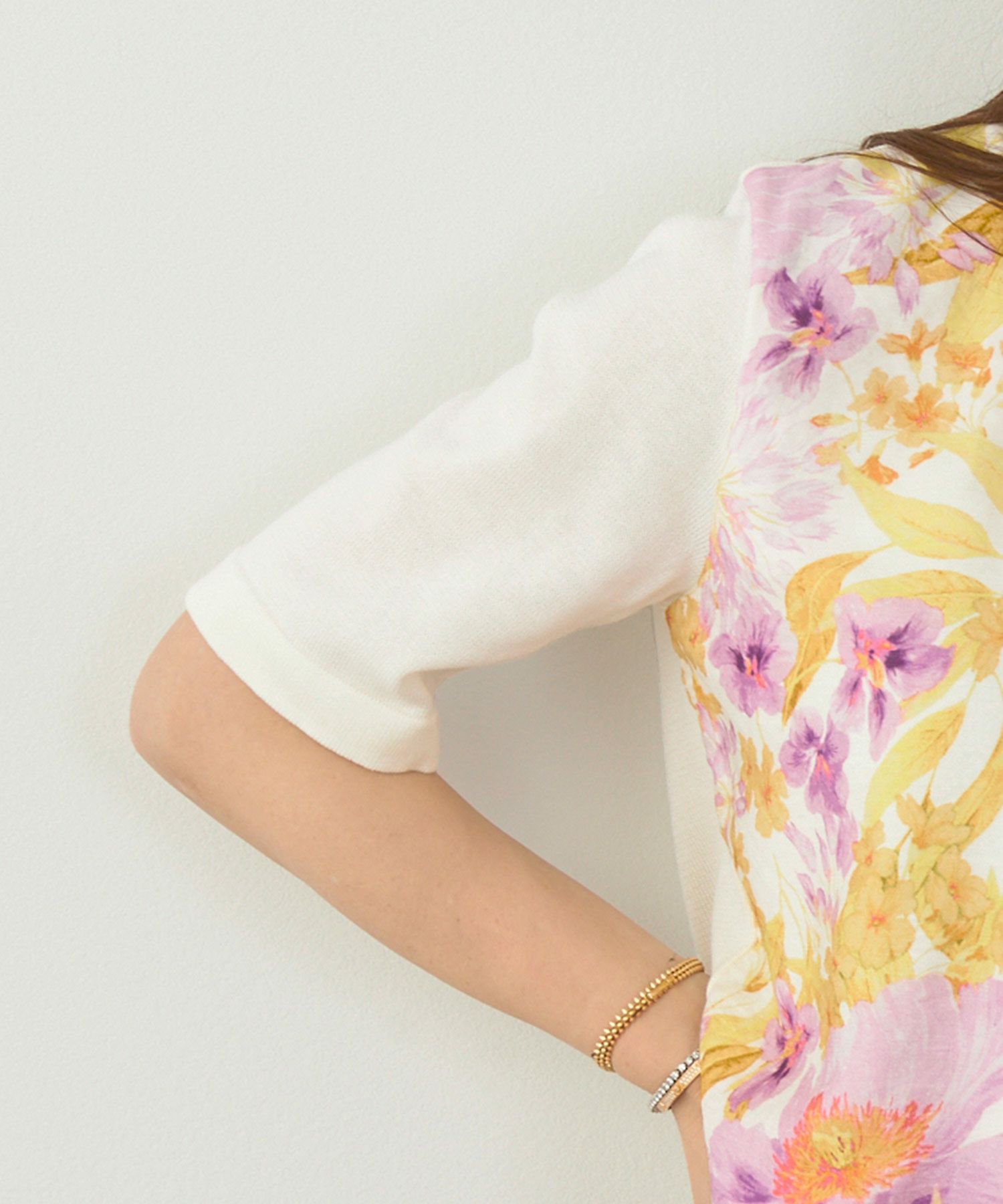 手洗い可 日本製 アンサンブル対応 秋冬春 可愛い 上品 きれいめ オフィス 柄 フェミニン ジョイントスペース