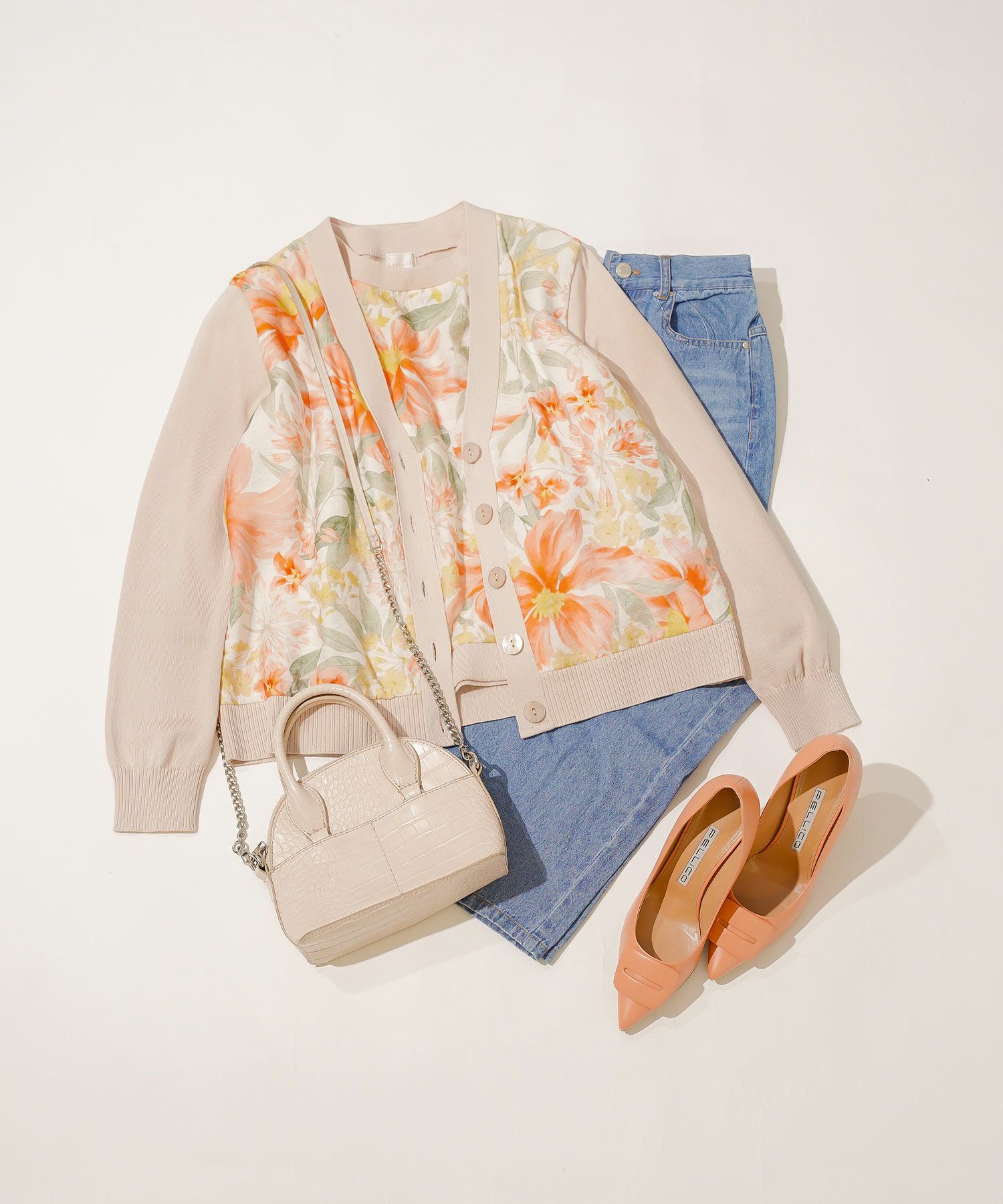 手洗い可 日本製 アンサンブル対応 秋冬春 可愛い 上品 きれいめ オフィス 柄 フェミニン ジョイントスペース