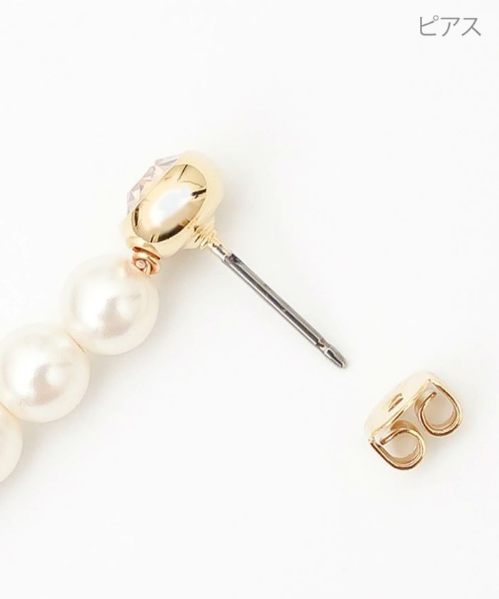 グレース ライン パール ピアス イヤリング Grace Line Pearl Pierce Earring