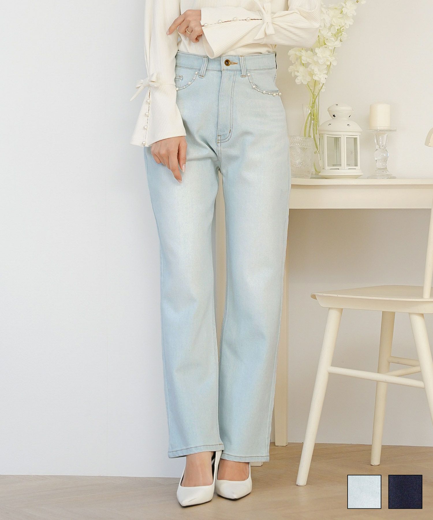 リボン バタフライ ライトアウター le reve vaniller 全2色｜lvn211