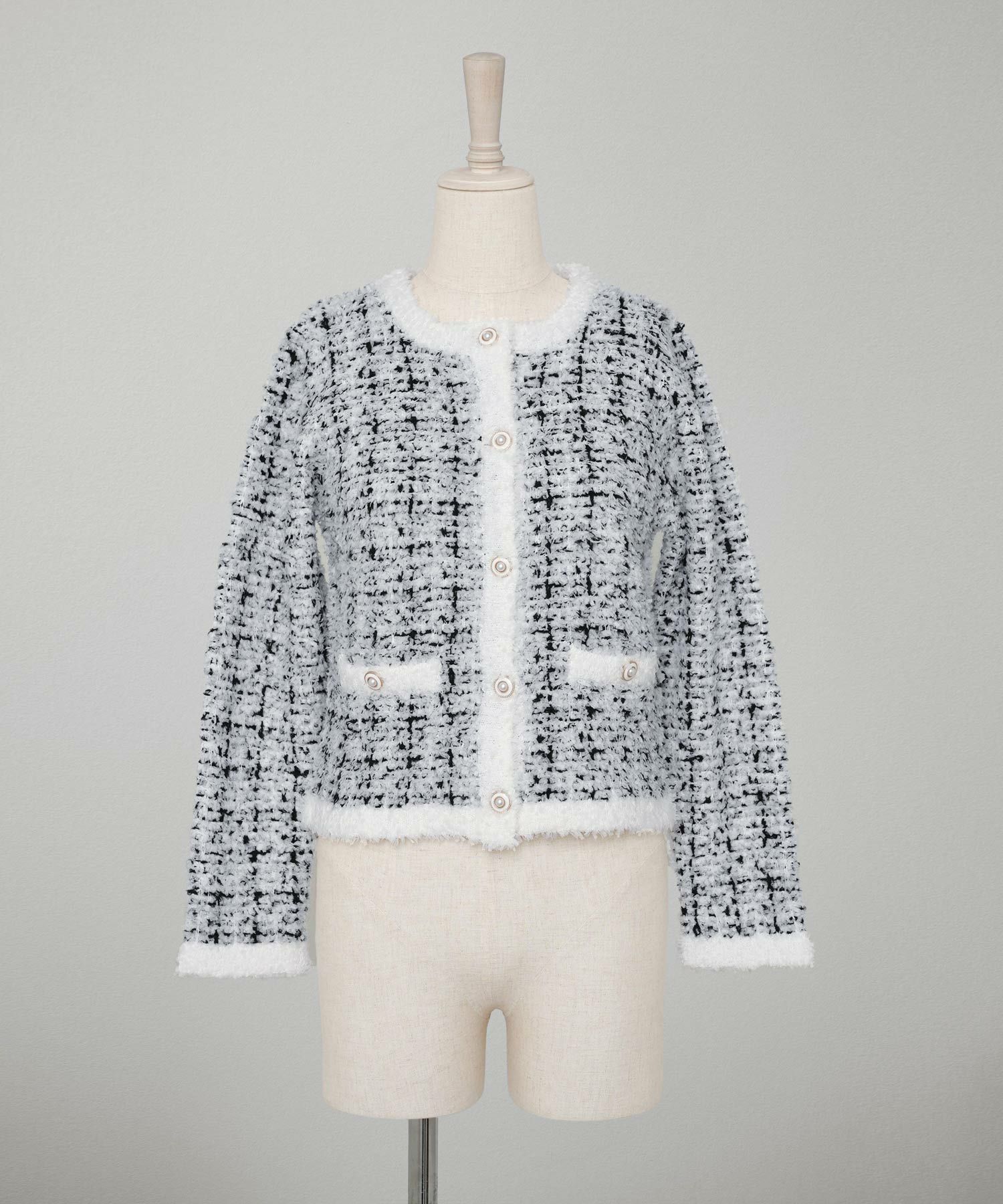 ニット カーディガン トップス レディース ウォッシャブル おしゃれ 秋冬春 きれいめ かわいい ビジネス オケージョン 長袖 柄 おすすめ ジョイントスペース