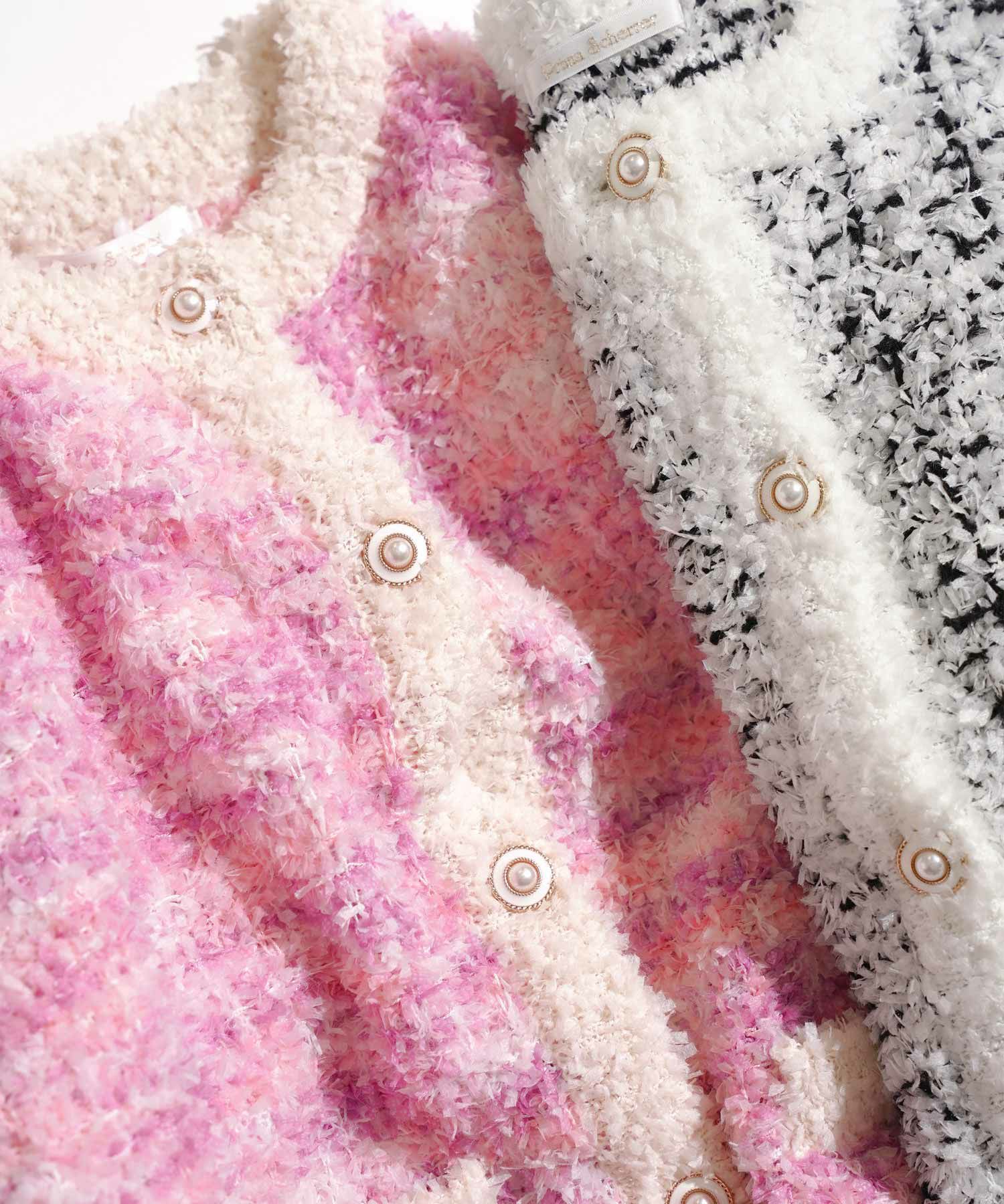 ニット カーディガン トップス レディース ウォッシャブル おしゃれ 秋冬春 きれいめ かわいい ビジネス オケージョン 長袖 柄 おすすめ ジョイントスペース