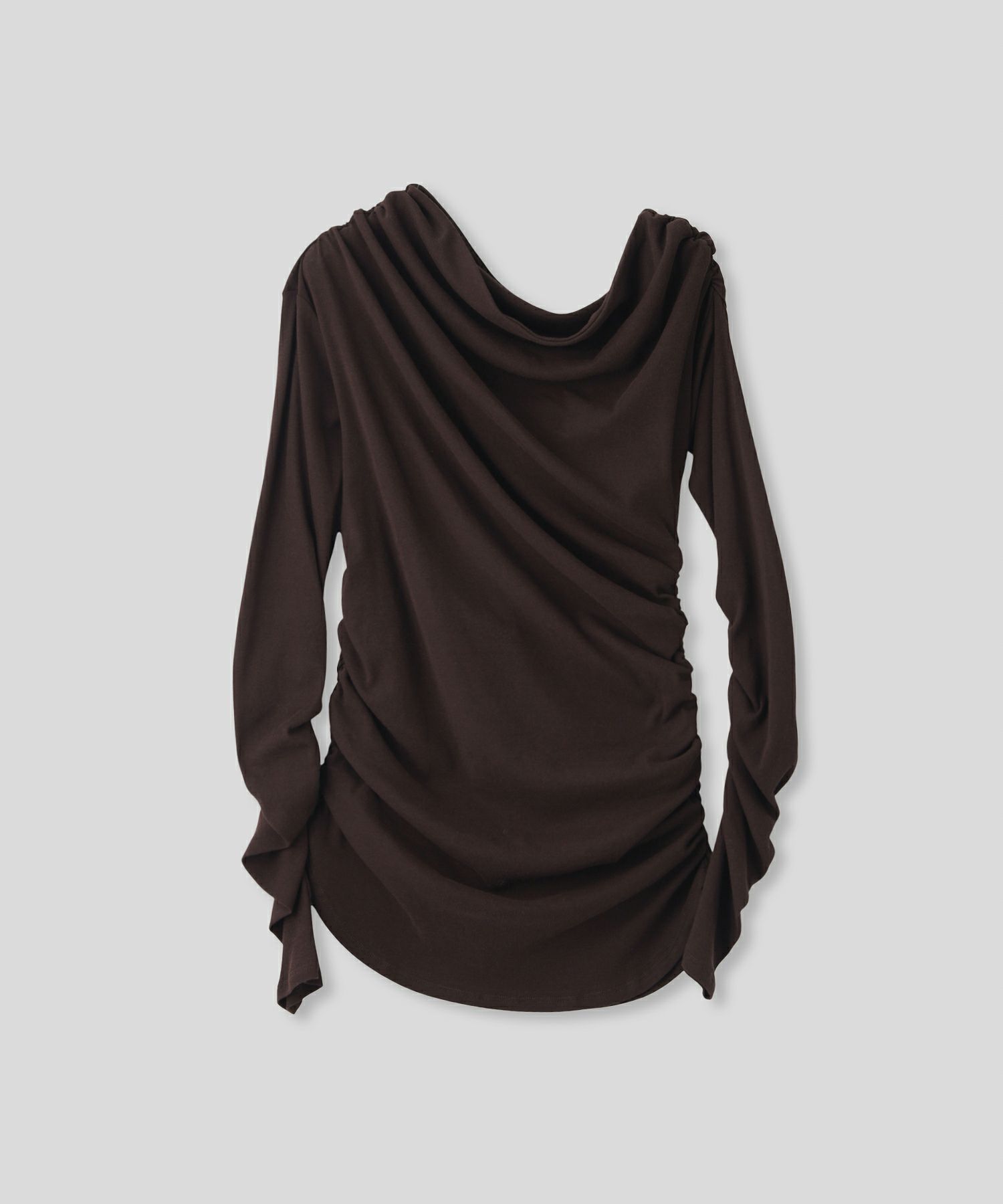 短丈 シアートップス タイト オフショルトップス ドレープ スタイルアップ オフィス 万能トップス 着回し インナートップス オシャレ 無地 女性らしい モテコーデ デートコーデ 大人 あざと可愛い 肌見せ 港区 ラウンジ 韓国風 韓国系 綺麗め 細見え カジュアル スタイル盛れ KINO THE KEI