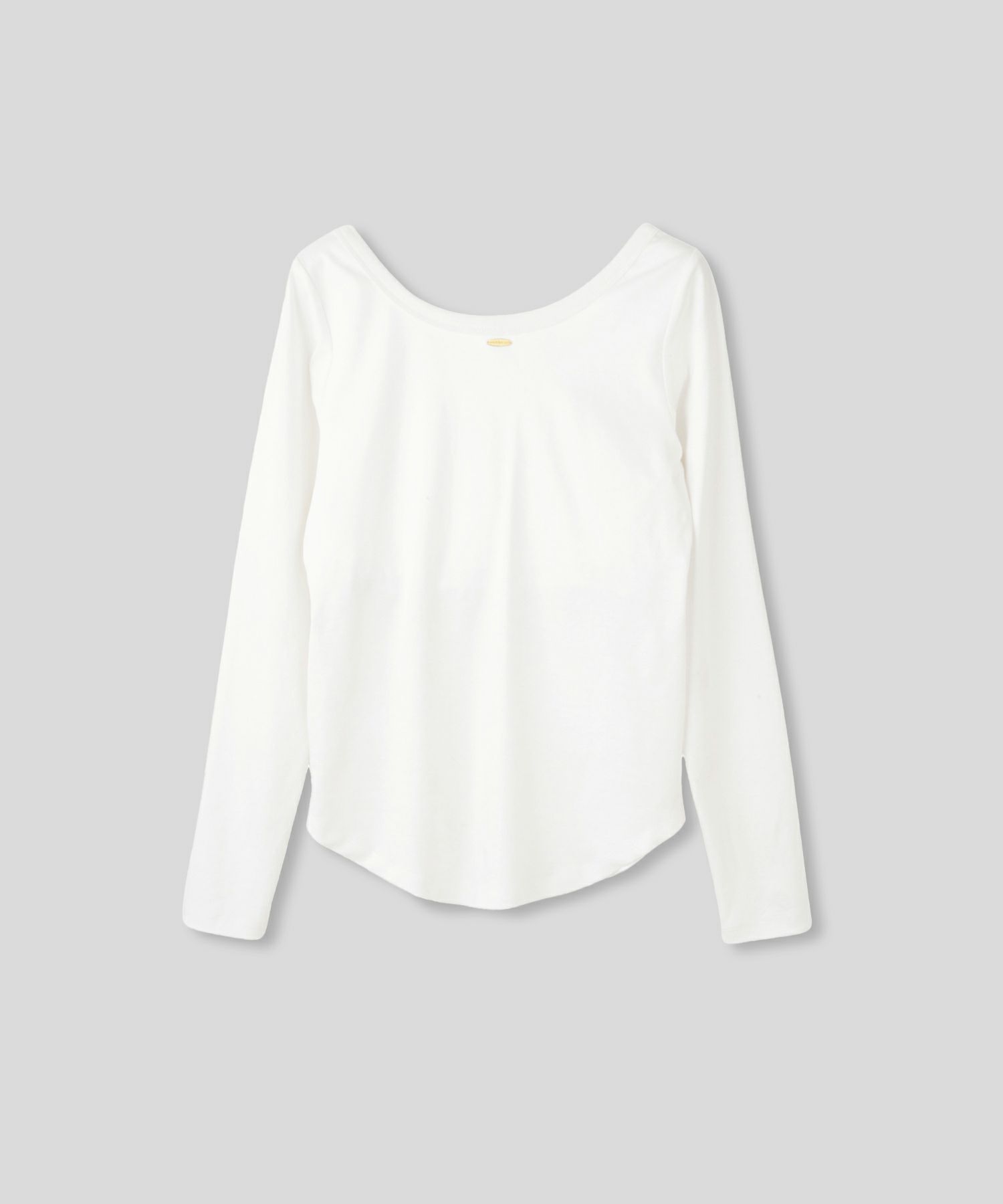 uネック tシャツ クルーネック 深め カットソー タイト ルームウエア オシャレ 無地 オフショル ロンT  女性らしい モテワンピ デートコーデ 大人 ディナー あざと可愛い 肌見せ 韓国風 綺麗め 細見え カジュアル スタイル盛れ KINO THE KEI