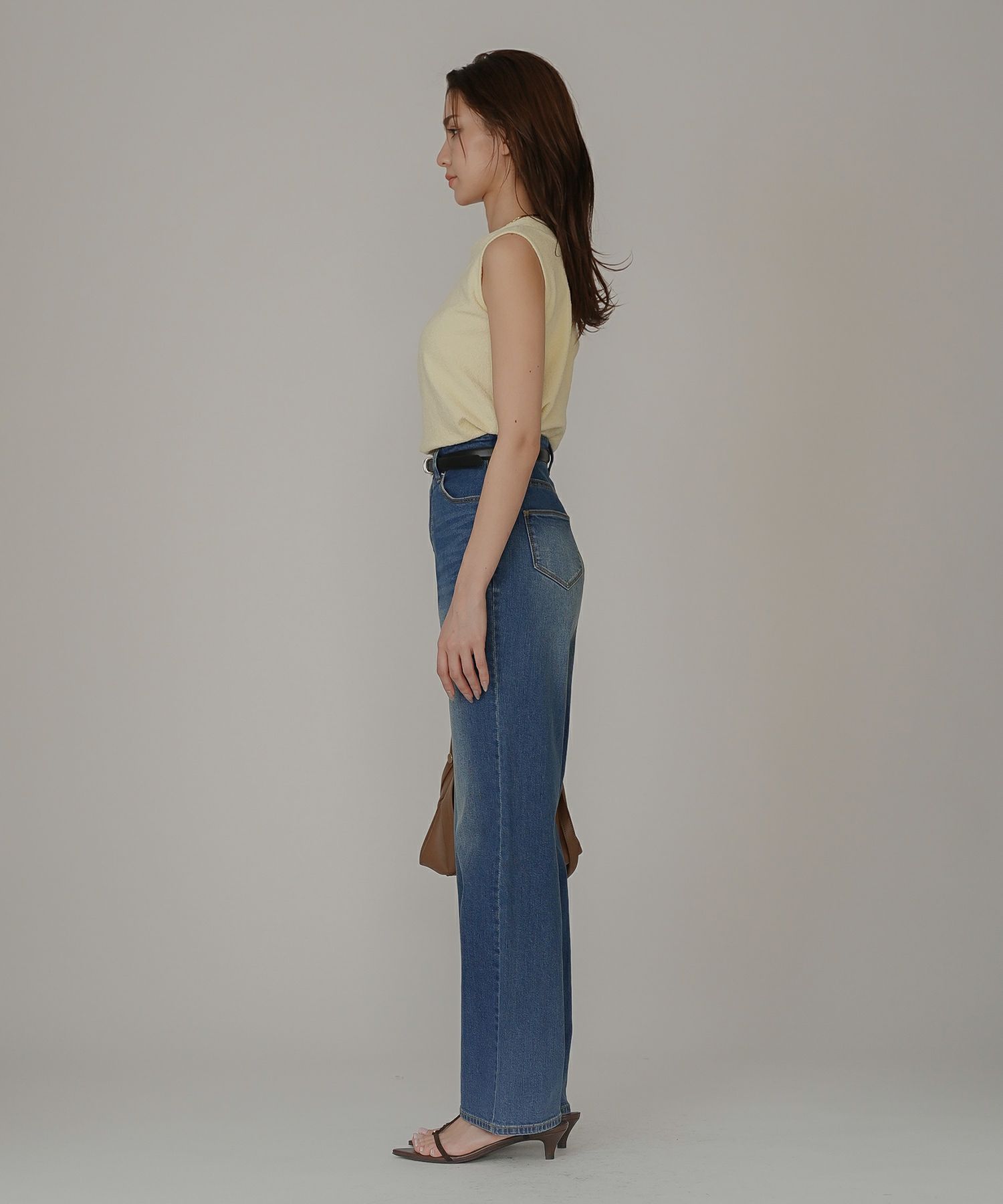 ルーズ 美脚 感動 スタイルアップ ストレートデニム ワイドデニム オシャレ 無地 デニムパンツ  女性らしい モテコーデ デートコーデ 大人 あざと可愛い 肌見せ 韓国風 綺麗め 細見え カジュアル スタイル盛れ KINO THE KEI