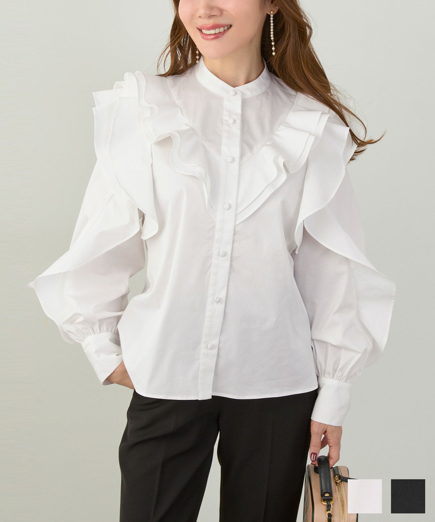 ジョイントスペース スカラップ ジャケット 長袖 Liala×PG スカラップ ジャケット 長袖 Liala×PG 全3色｜lpg231-1981【1】 - ノー