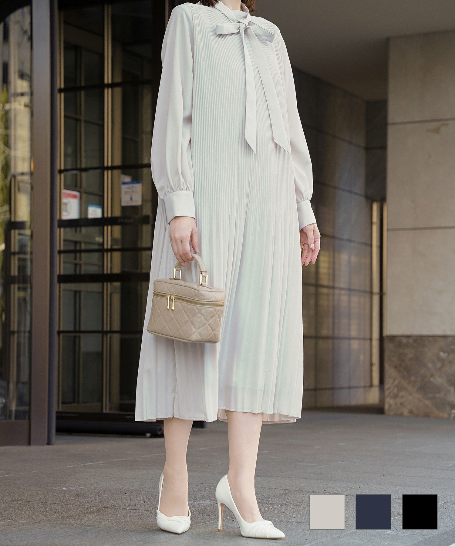 ホイップスリーブ リボン ブラウス HUIT 全4色｜hit831-0176【2】 - 七