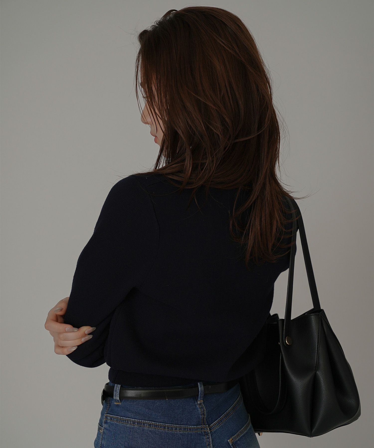 フラップポケット コットンニット カーディガン KINO THE KEI 全4色